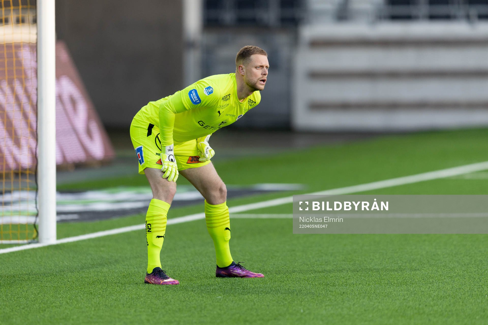 Halmstads målvakt Malkolm Nilsson Säfqvist