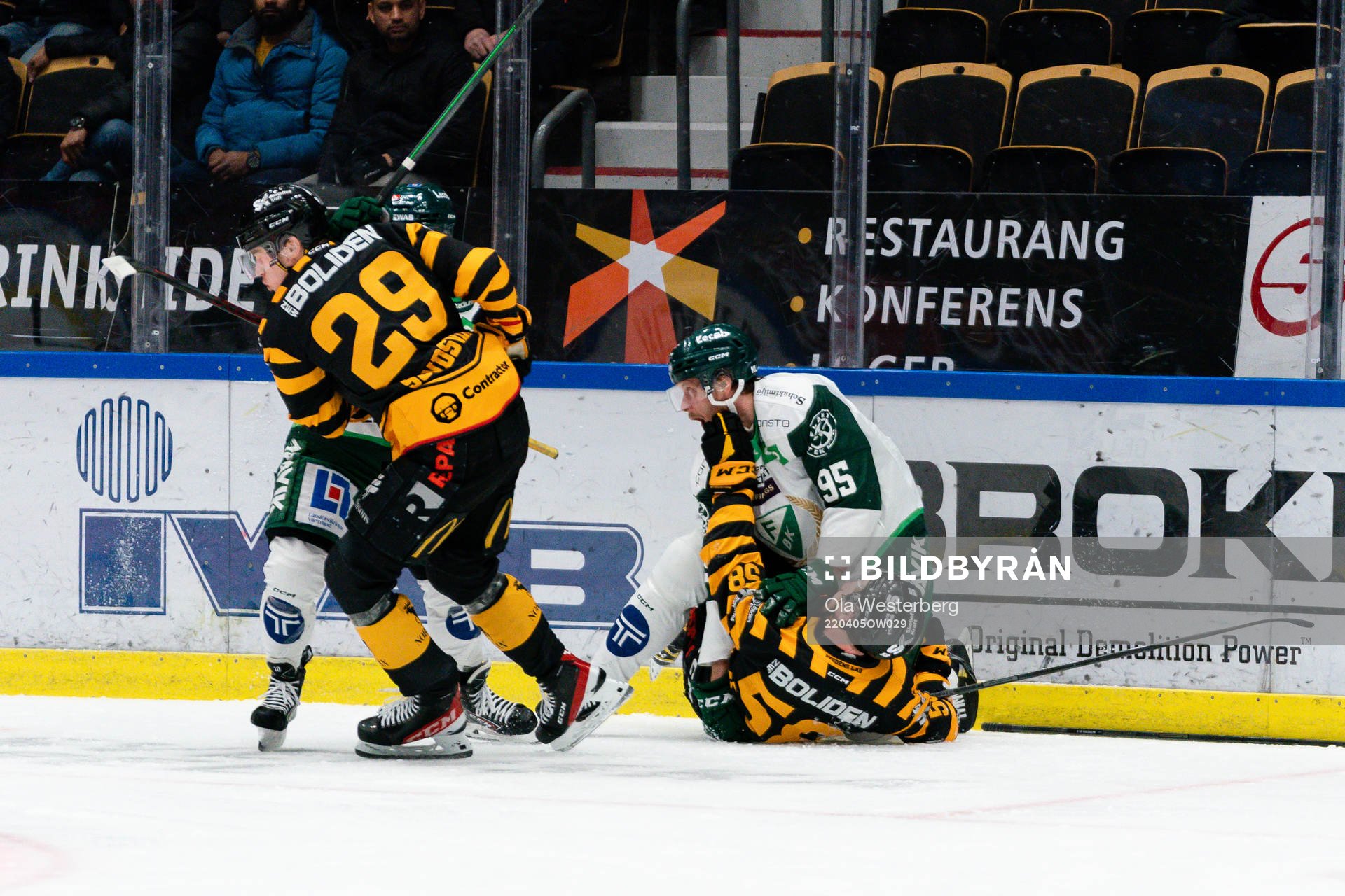 Skellefteås Oskar Nilsson och Färjestads Jacob de la Rose
