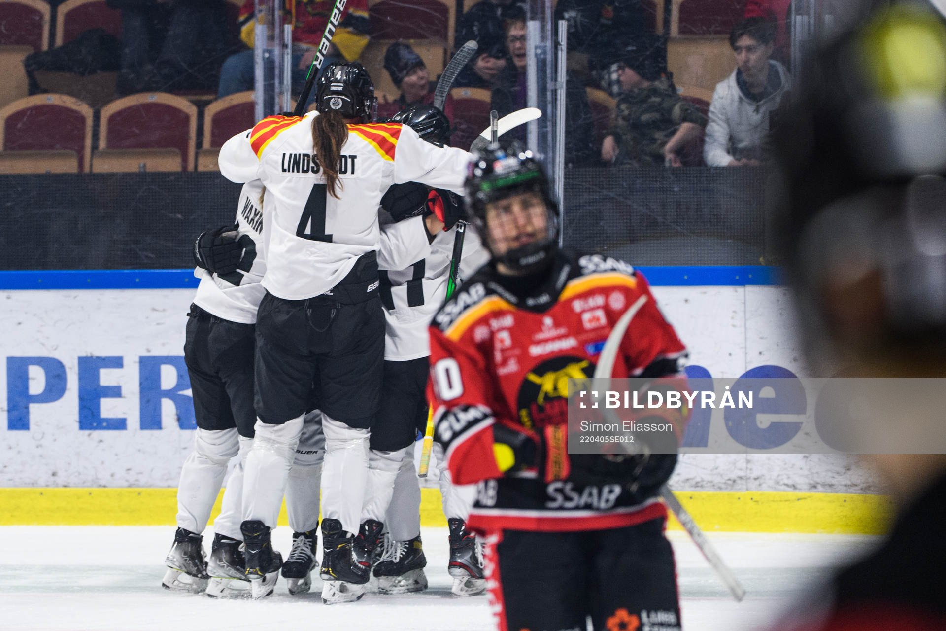 Brynäs spelare jublar