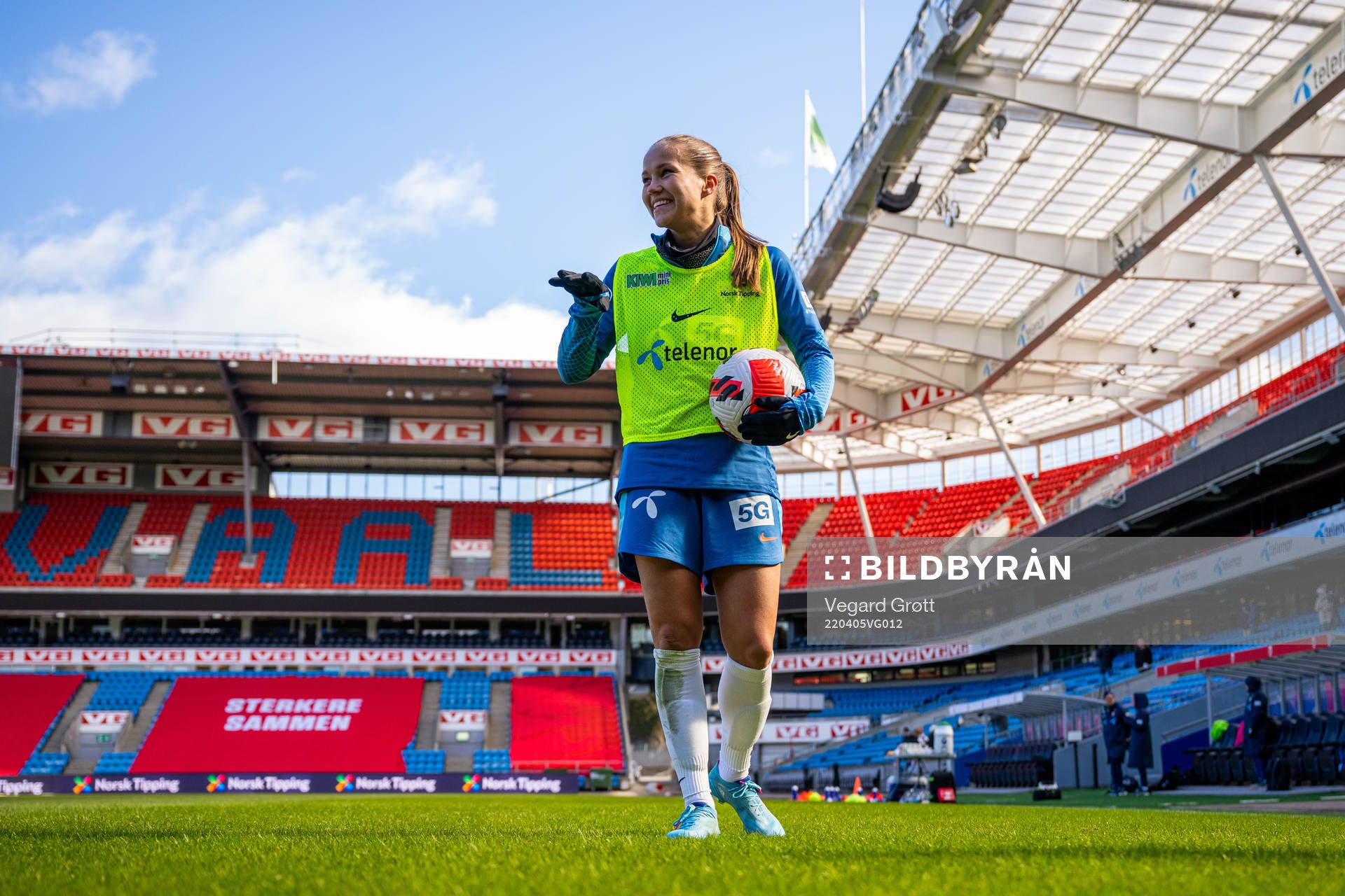 Guro Reiten of the Norwegian women's national football team