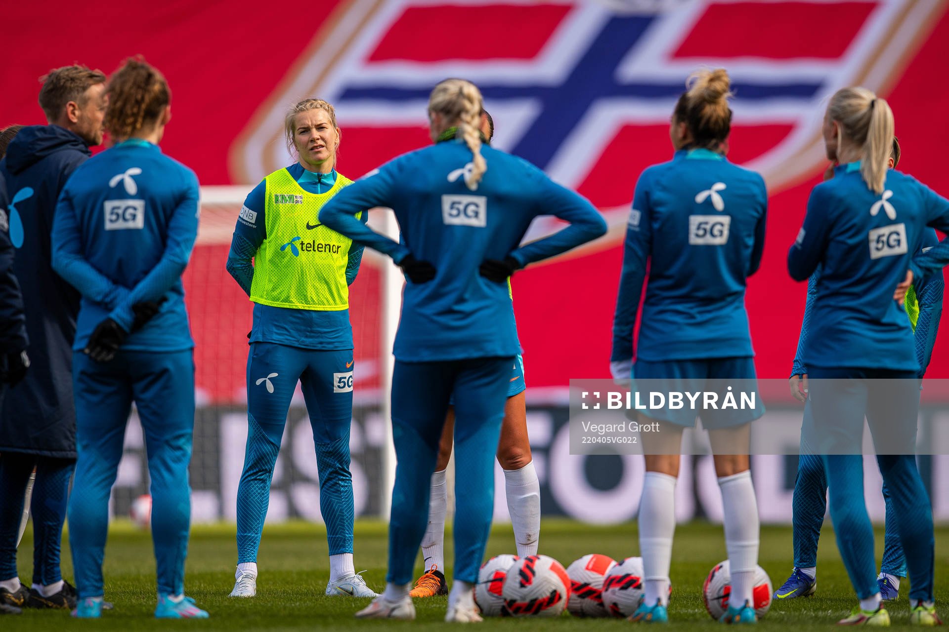 Ada Hegerberg and players of the Norwegian women's national