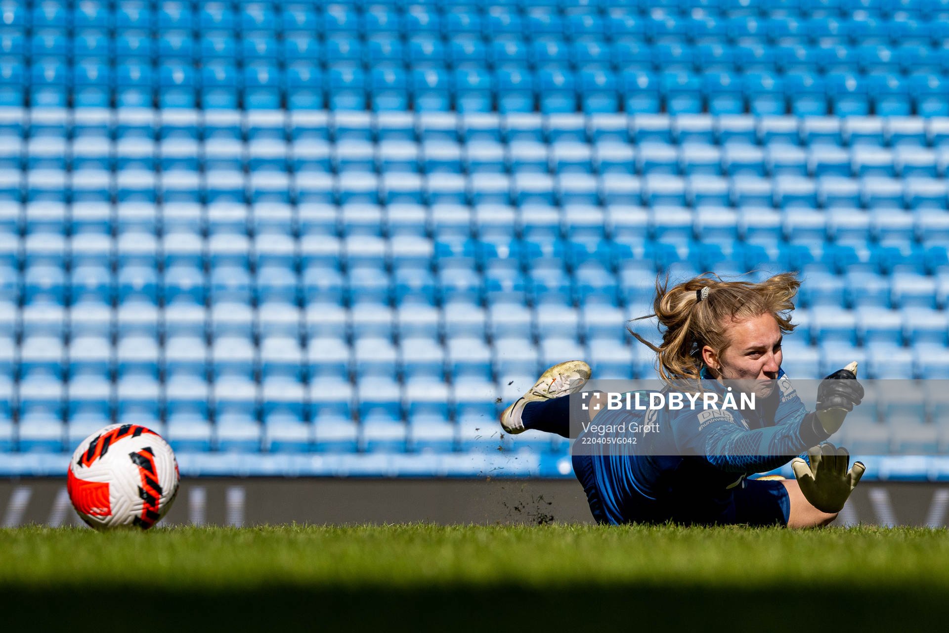 Goalkeeper Sunniva Skoglund of the Norwegian women's