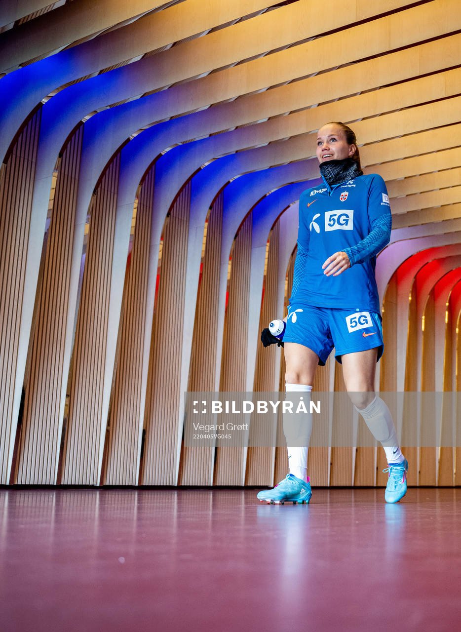 Guro Reiten of the Norwegian women's national football team