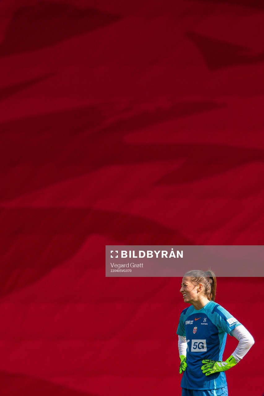 Goalkeeper Cecilie Fiskerstrand of the Norwegian women's