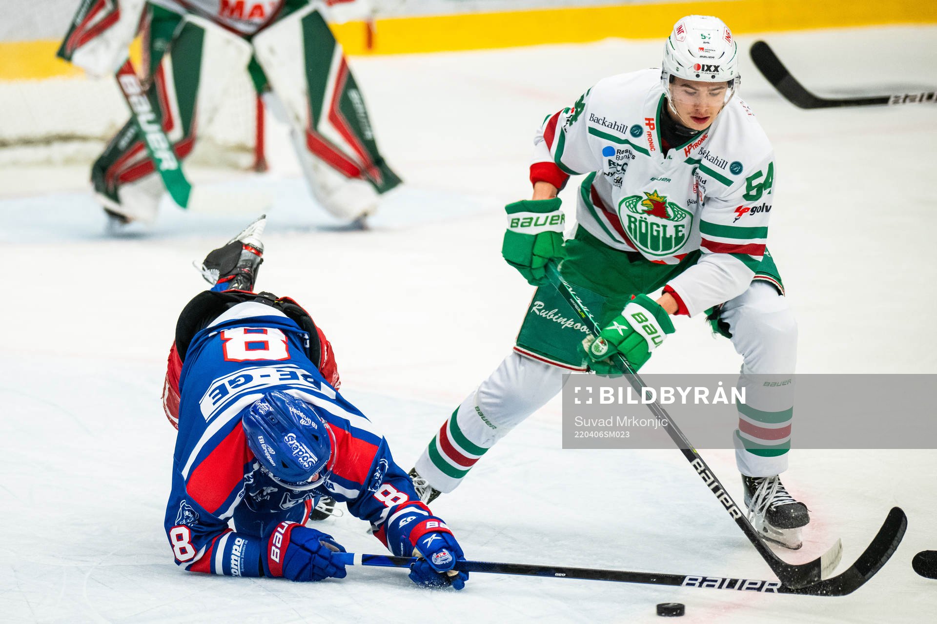 Oskarshamns Fredrik Olofsson och Rögles William Wallinder