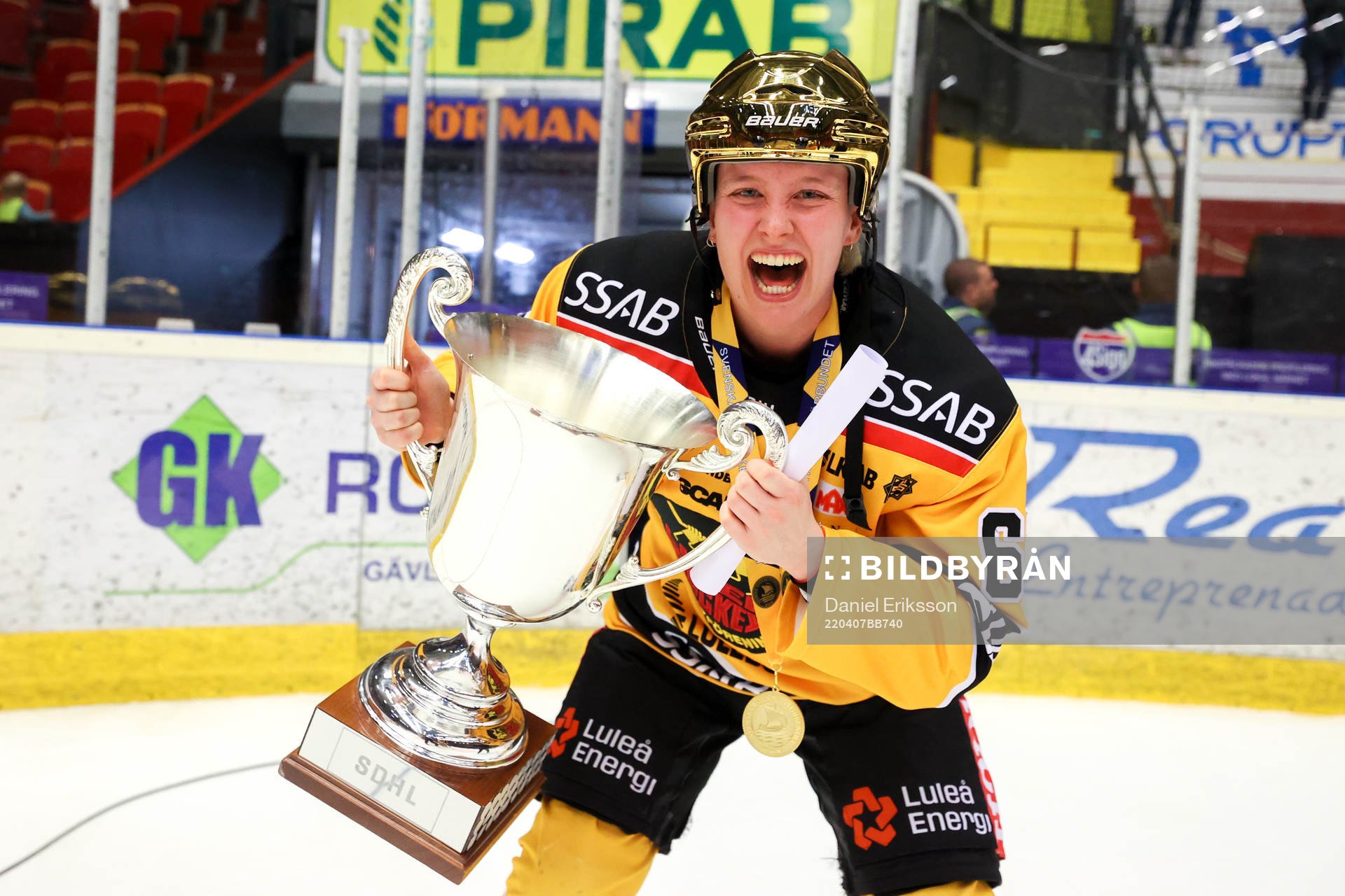 Luleås Linn Peterson jublar