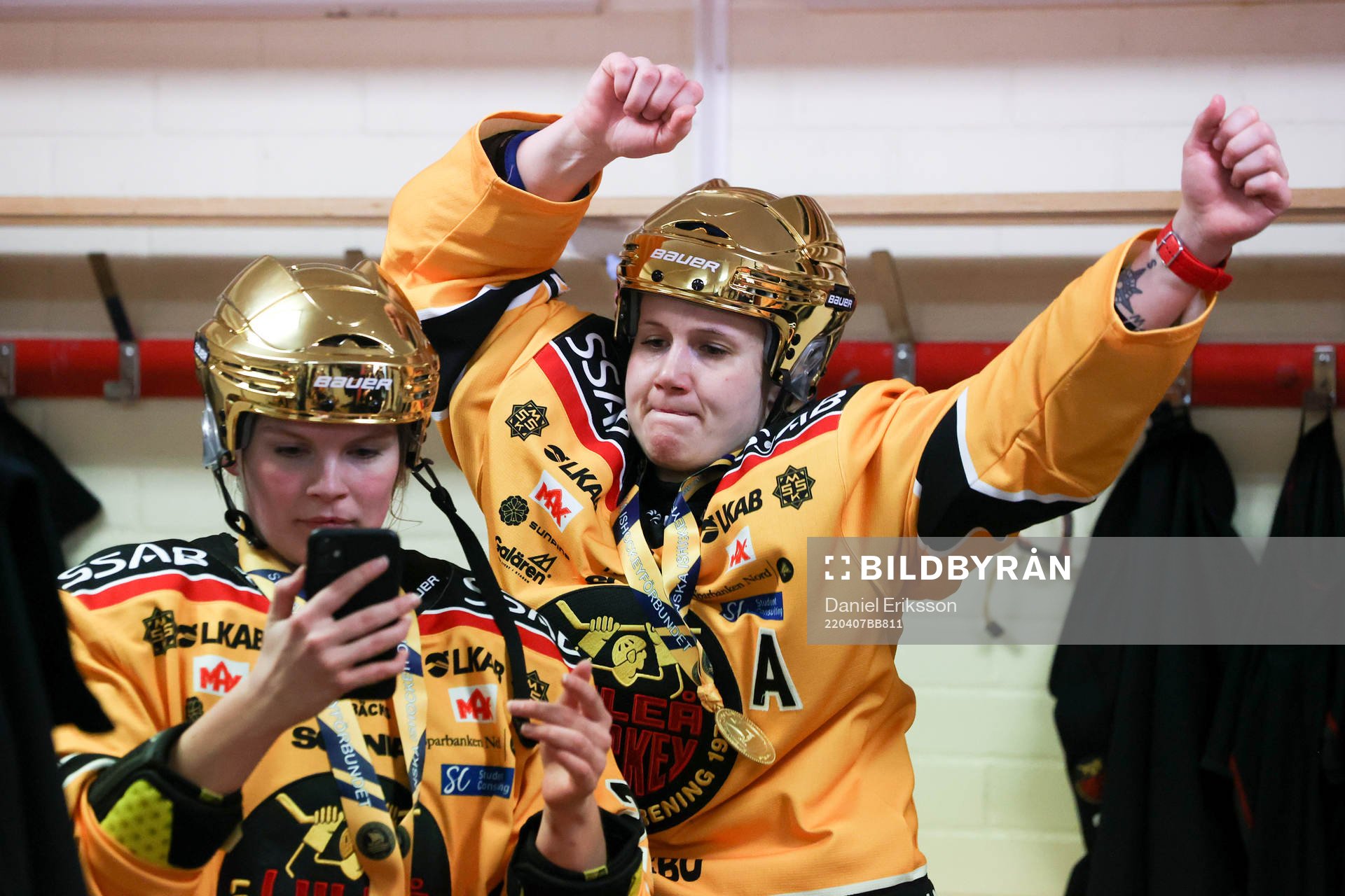 Luleås Johanna Fällman jublar