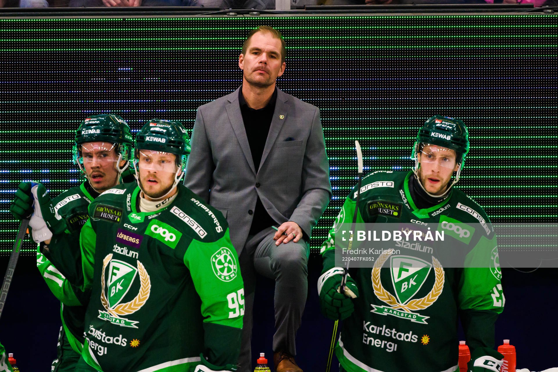 Färjestads tränare Tomas Mitell