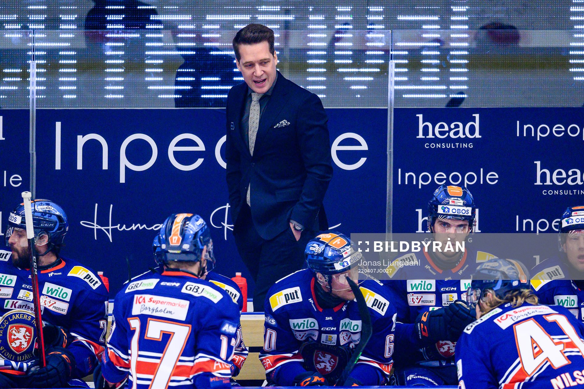 Växjös tränare Sam Hallam