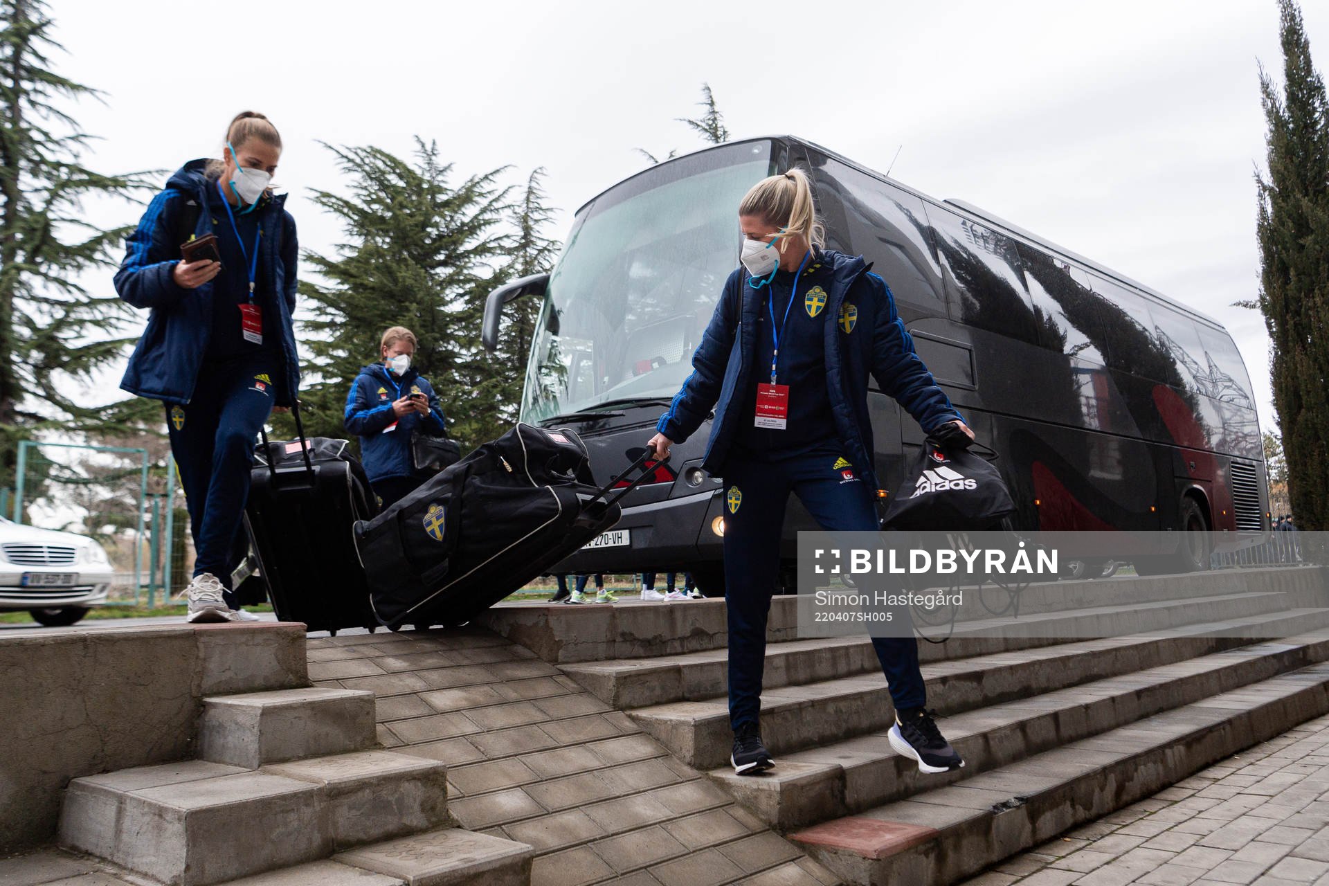 Olivia Schough of Sweden arrives