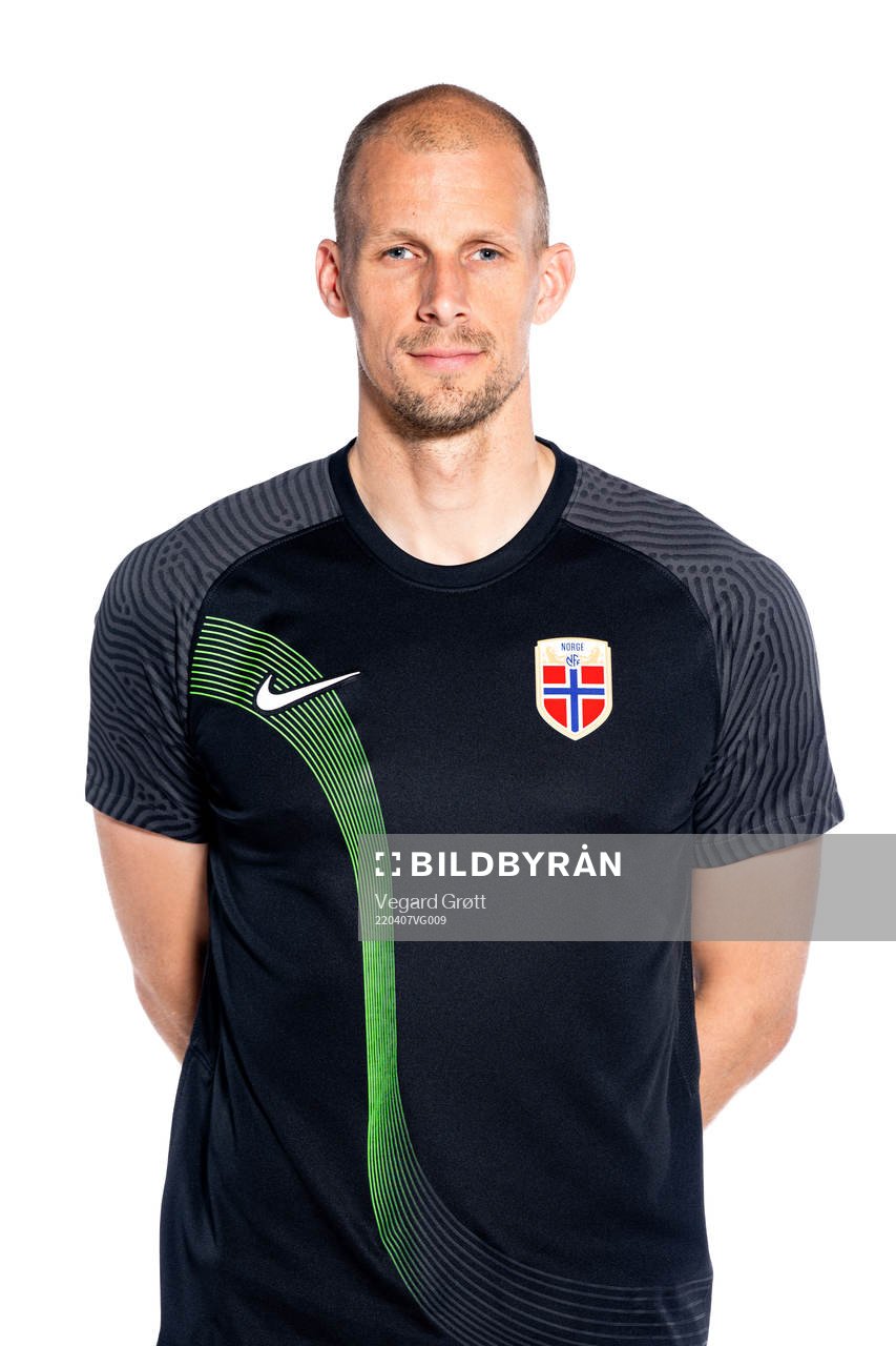 Goalkeeper André Hansen of the Norwegian national football