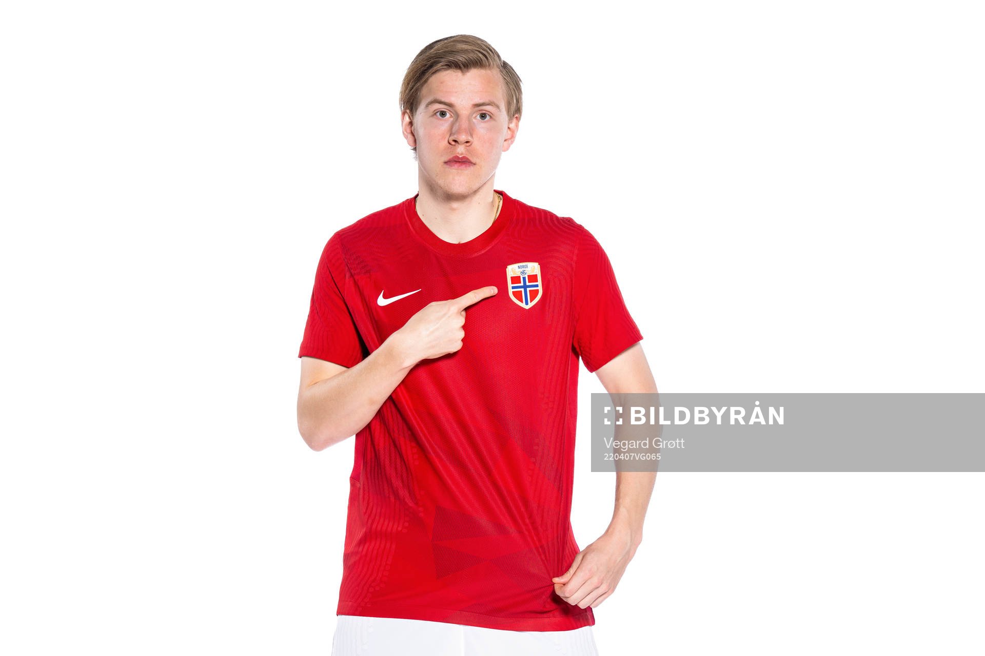 Jens Petter Hauge of the Norwegian national football team