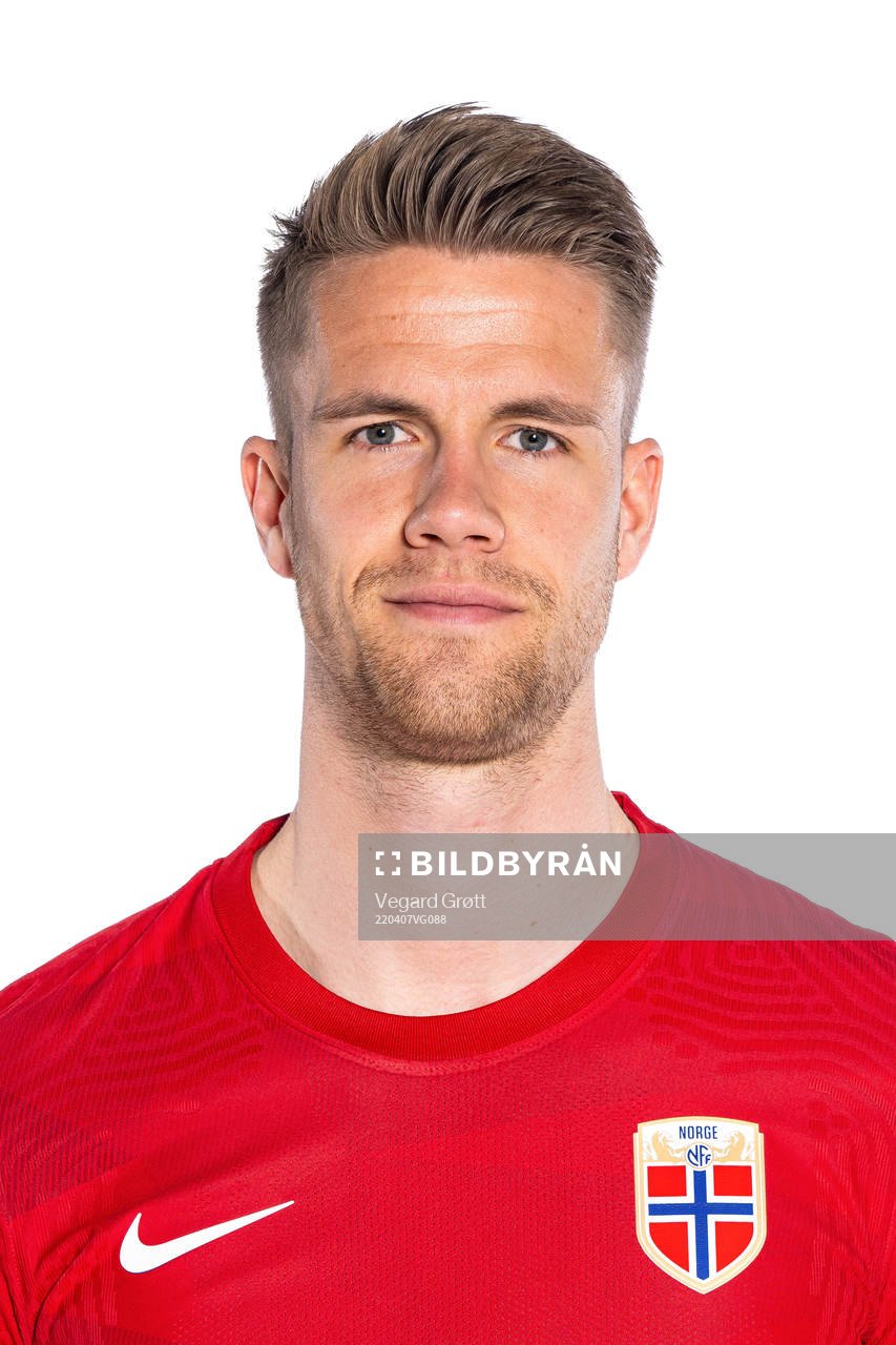 Kristoffer Ajer of the Norwegian national football team