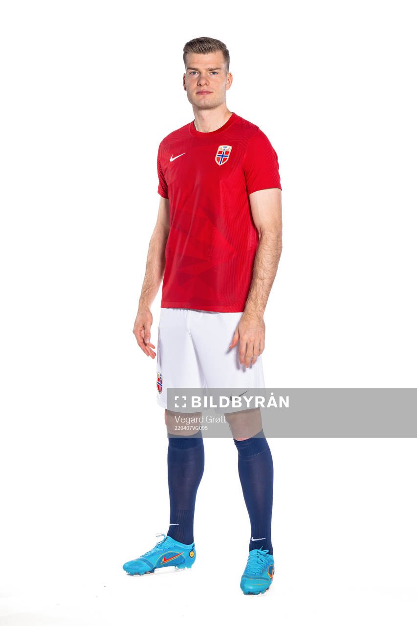 Alexander Sørloth of the Norwegian national football team
