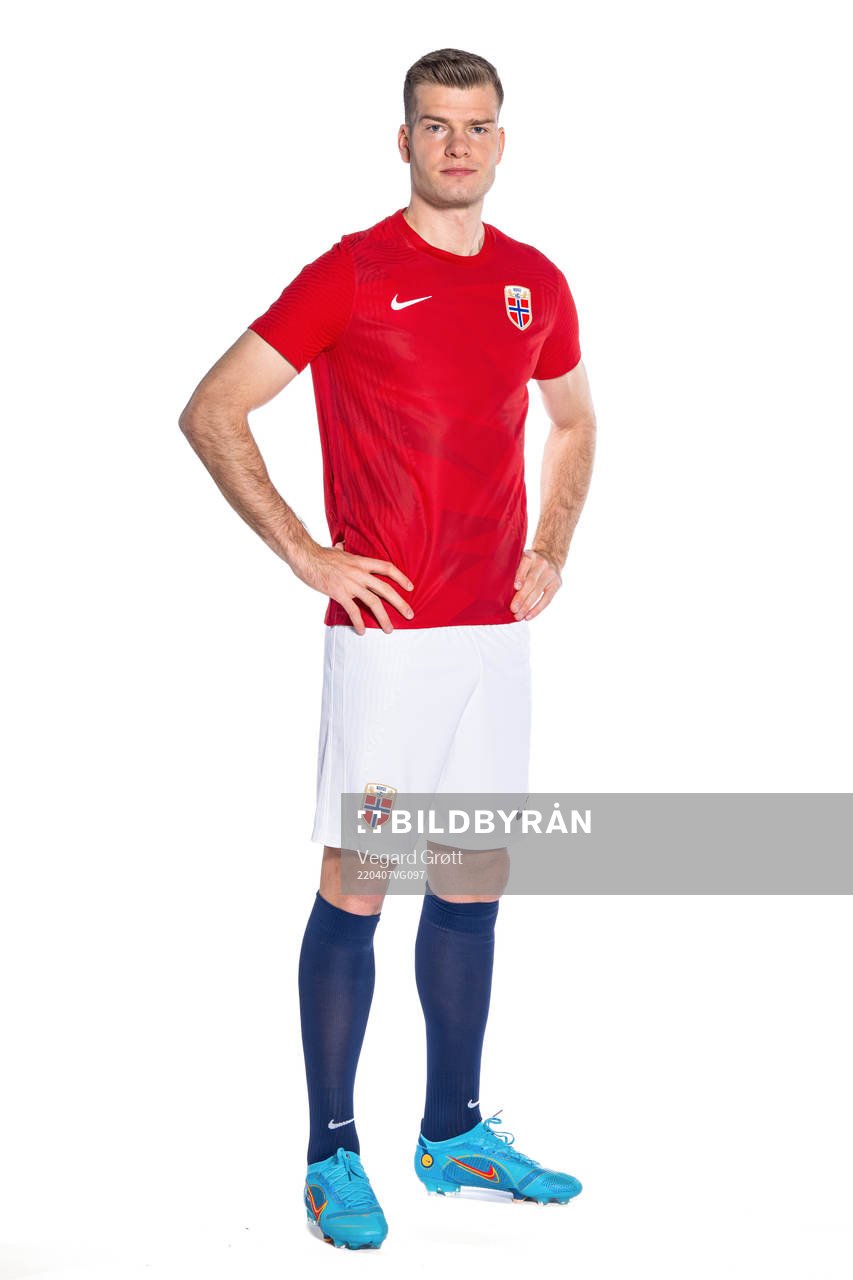 Alexander Sørloth of the Norwegian national football team
