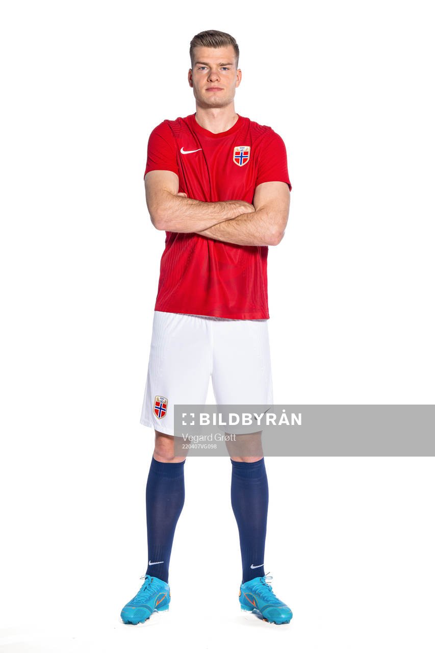 Alexander Sørloth of the Norwegian national football team