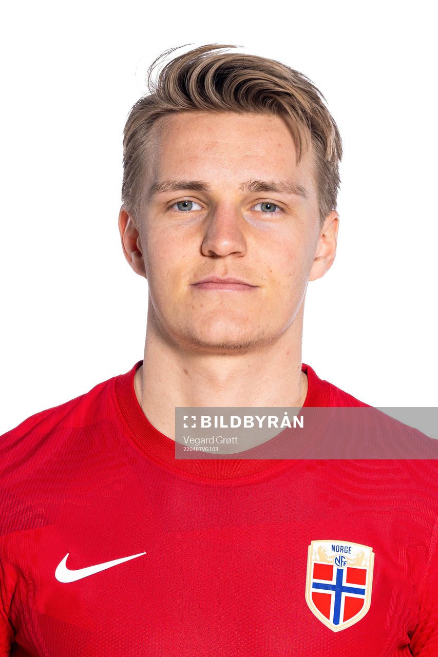 Martin Ødegaard of the Norwegian national football team