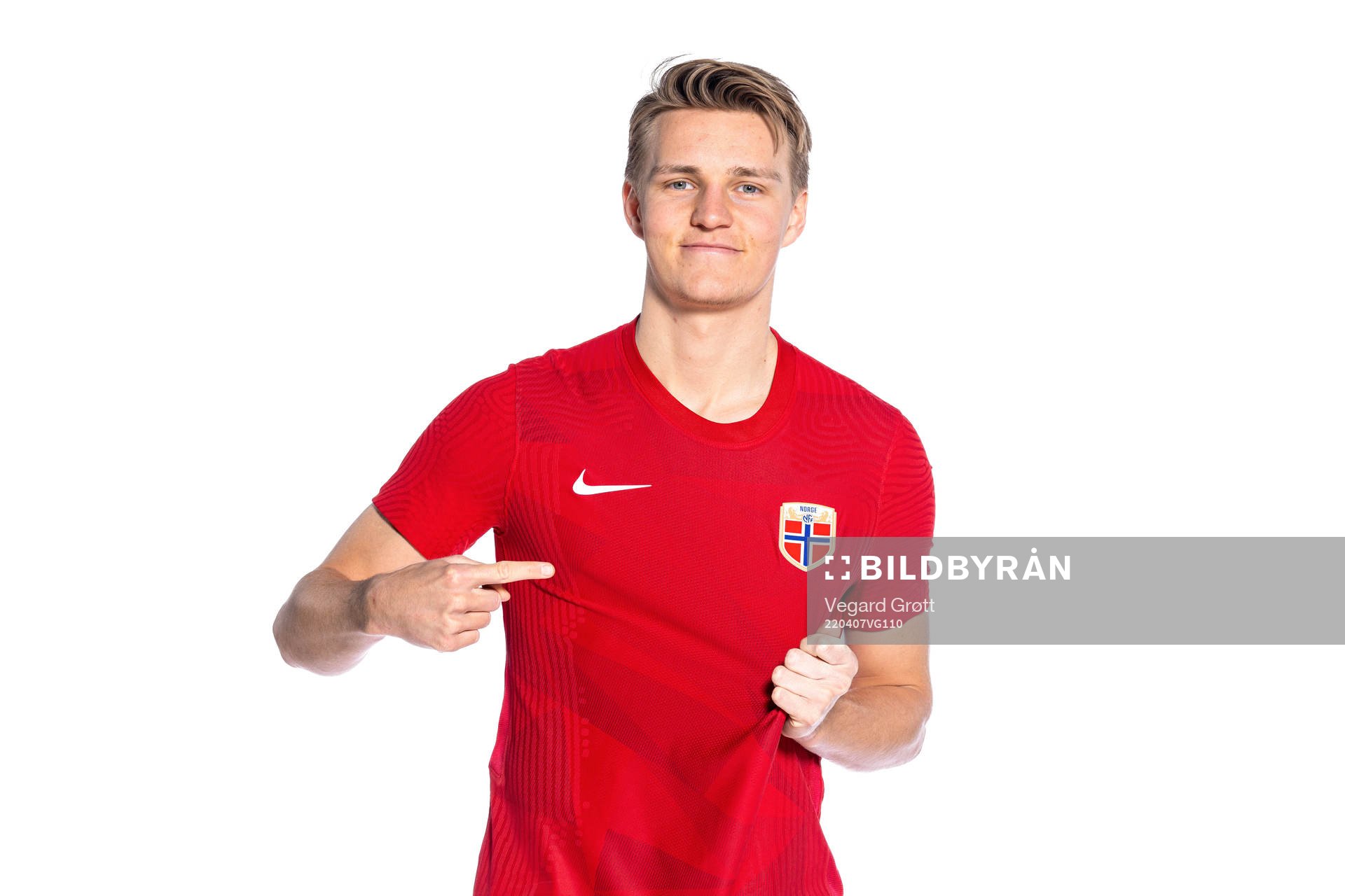 Martin Ødegaard of the Norwegian national football team