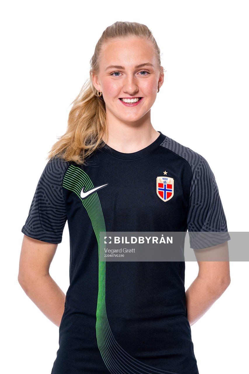 Goalkeeper Sunniva Skoglund of the Norwegian women’s