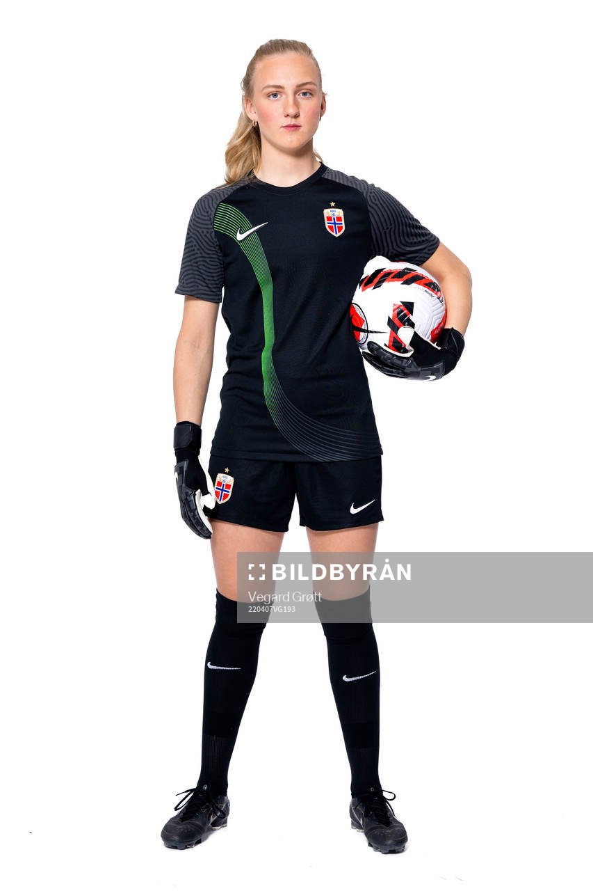 Goalkeeper Sunniva Skoglund of the Norwegian women’s