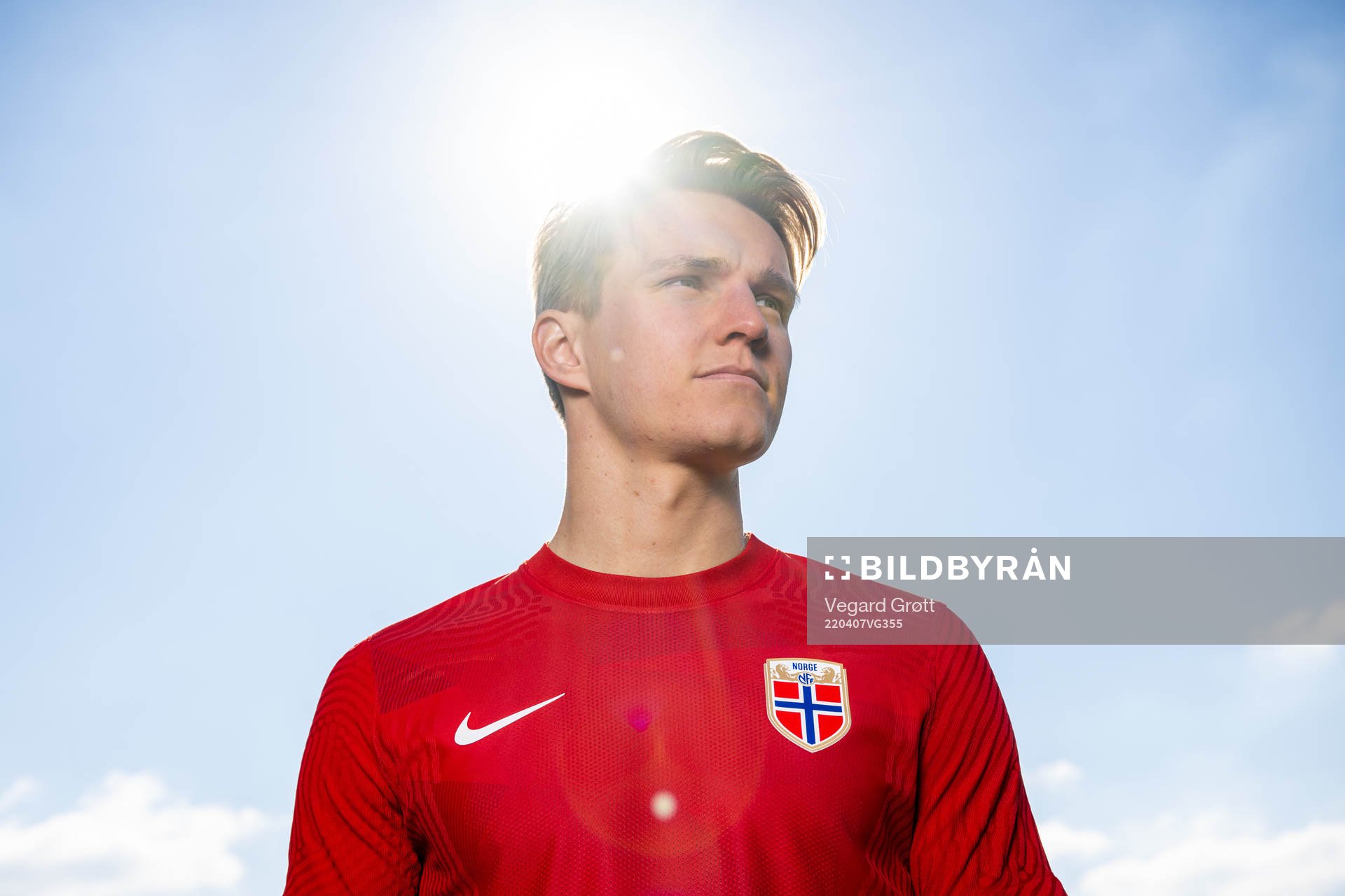 Martin Ødegaard of the Norwegian national football team