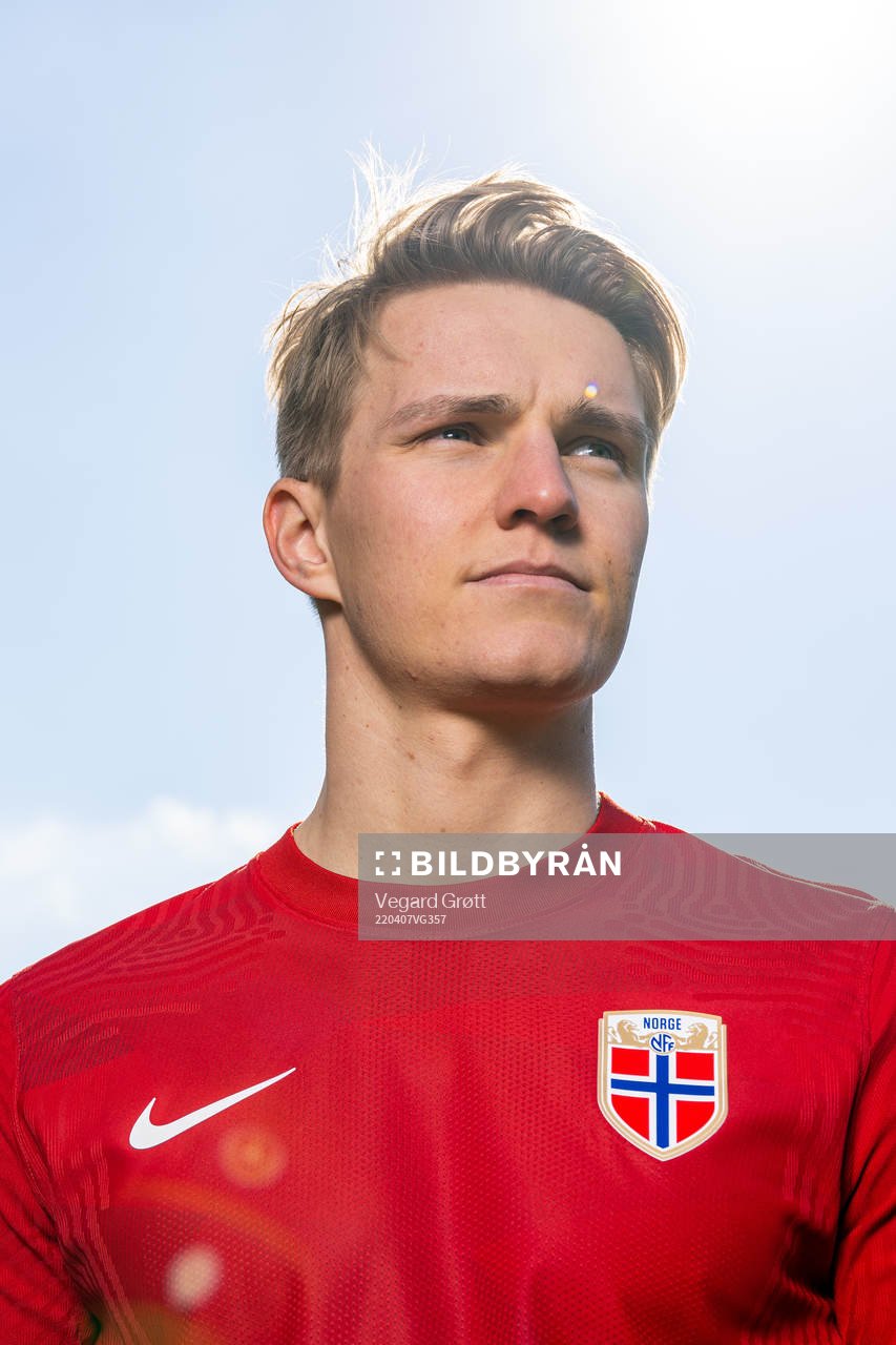 Martin Ødegaard of the Norwegian national football team
