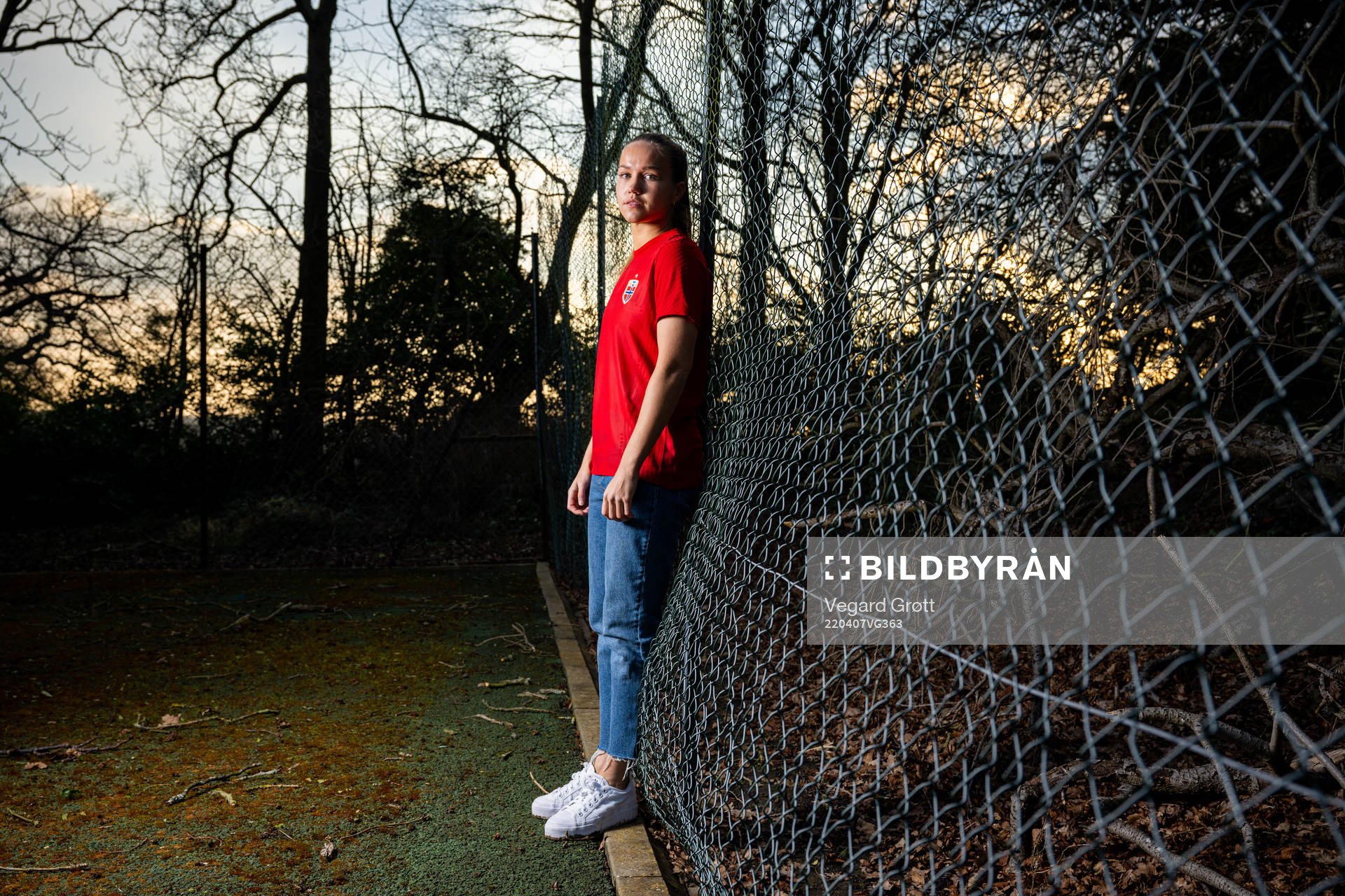 Guro Reiten of the Norwegian national football team poses