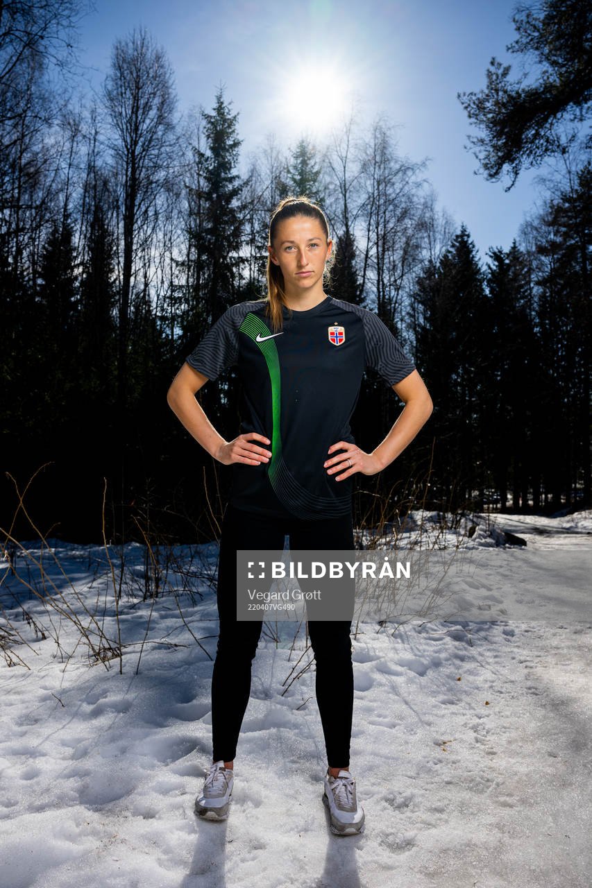 Goalkeeper Cecilie Fiskerstrand of the Norwegian national