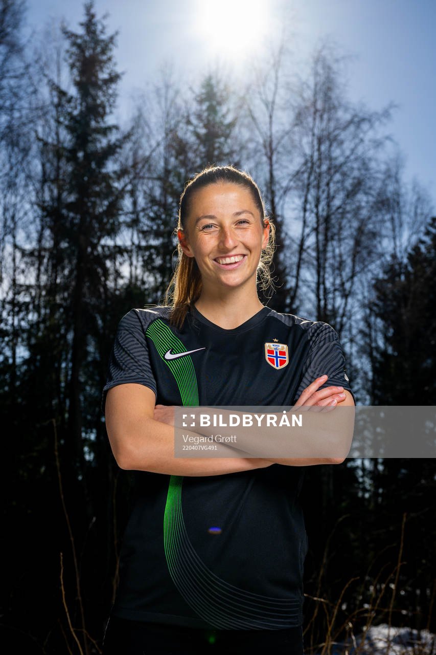 Goalkeeper Cecilie Fiskerstrand of the Norwegian national