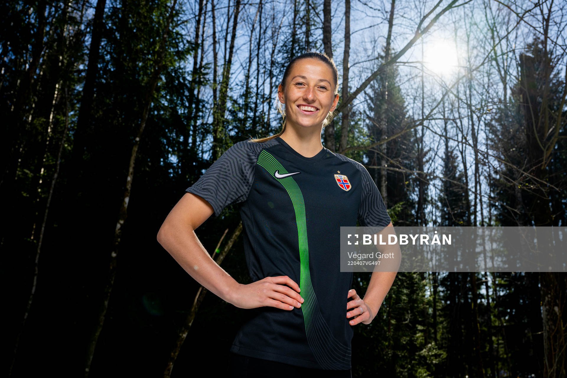 Goalkeeper Cecilie Fiskerstrand of the Norwegian national