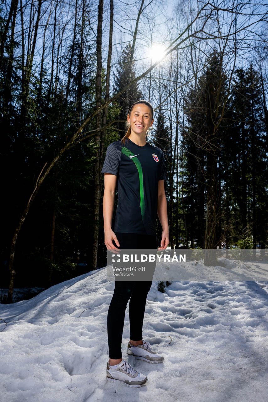 Goalkeeper Cecilie Fiskerstrand of the Norwegian national