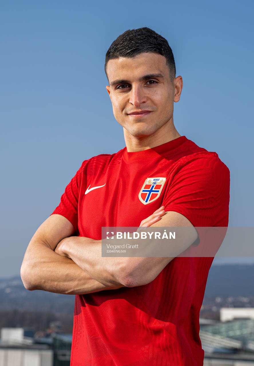 Mohamed Elyounoussi of the Norwegian national football team