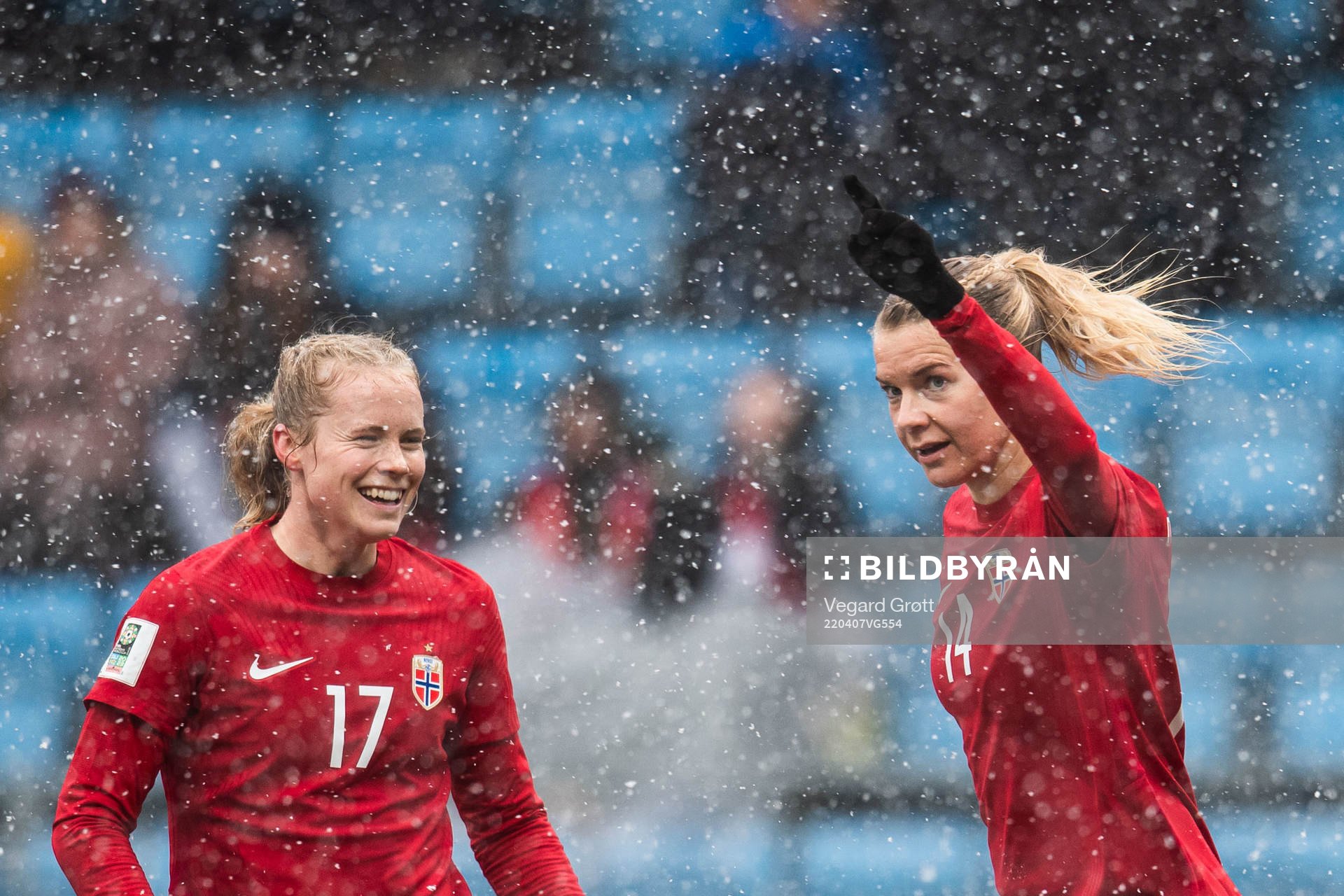 Ada Hegerberg of Norway celebrates