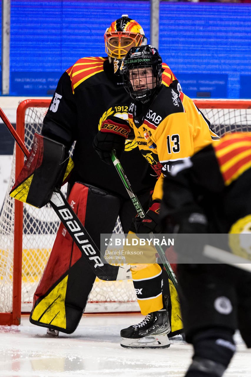 Luleås Jenna Prittijärvi och Brynäs målvakt Ellen