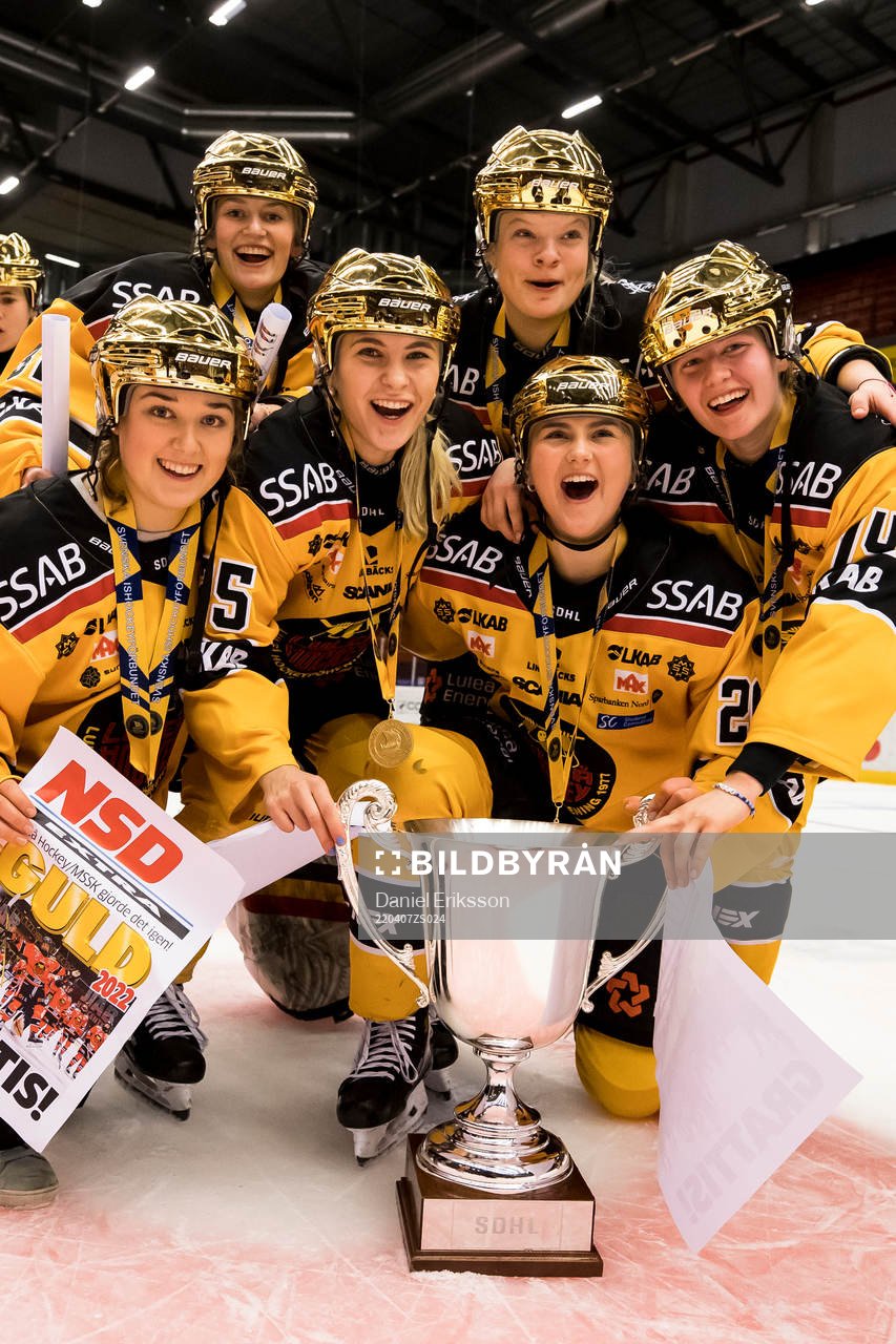 Luleå spelarna jublar