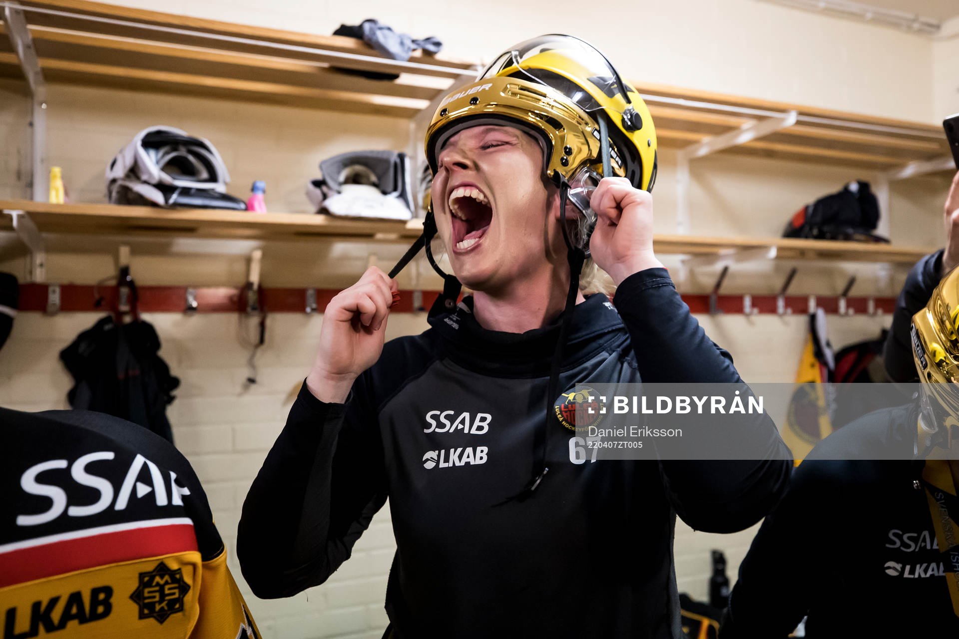 Luleås Linn Petersson  jublar