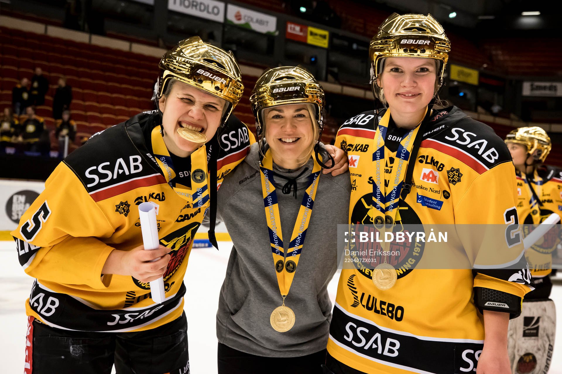 Luleås Johanna Fällman och Johanna Olofsson och Luleås