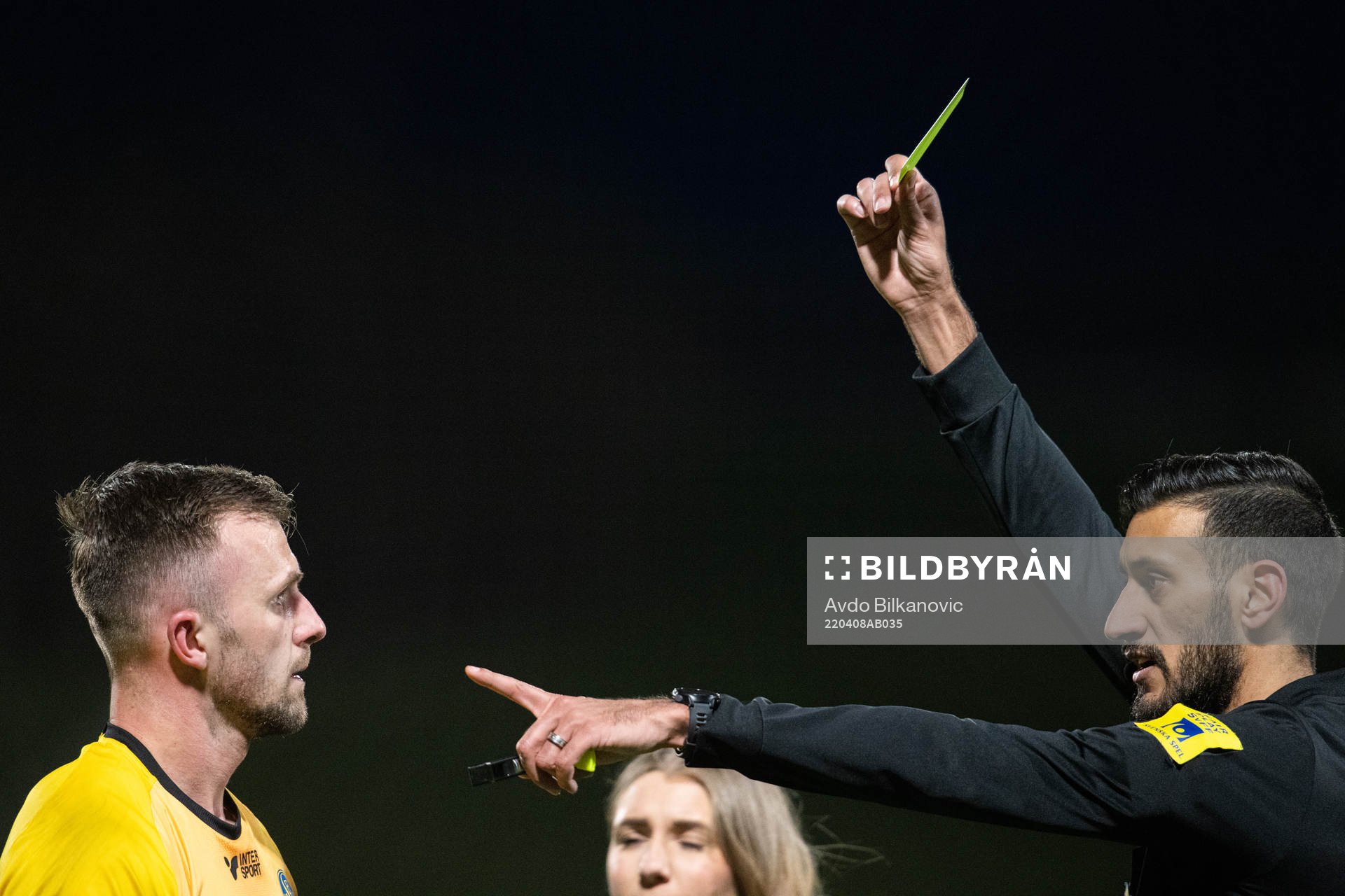 Domare Mohamed Rachid och Lunds Adi Terzic