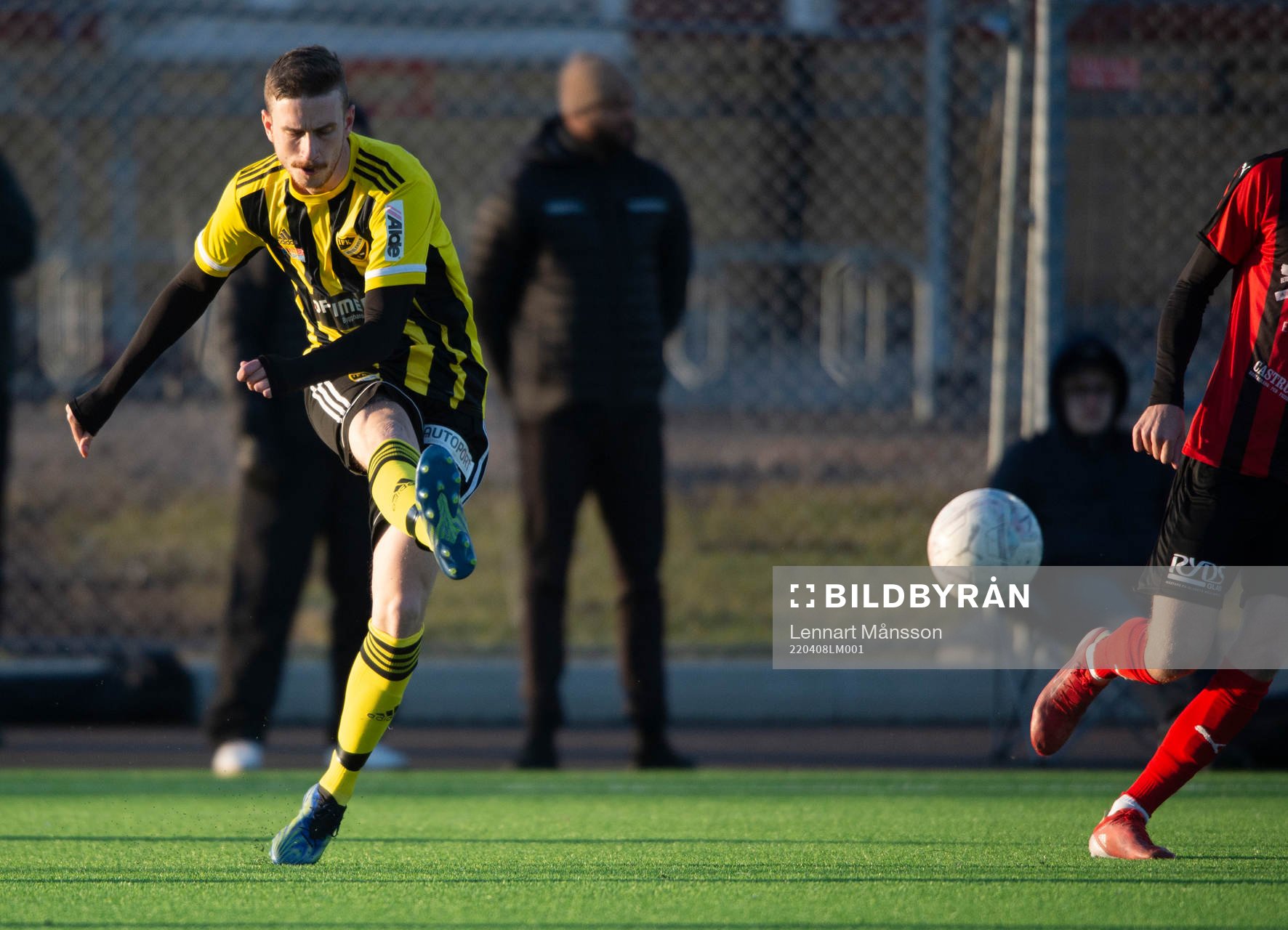 IFK Hässleholms Max Sandberg i matchen i div. 2 Södra