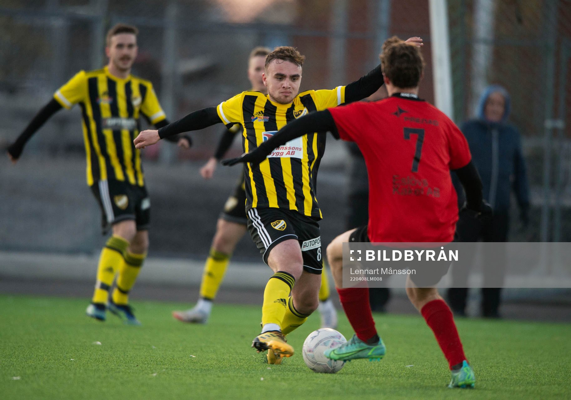 IFK Hässleholms  Ludvig Hegdal i matchen i div. 2 Södra