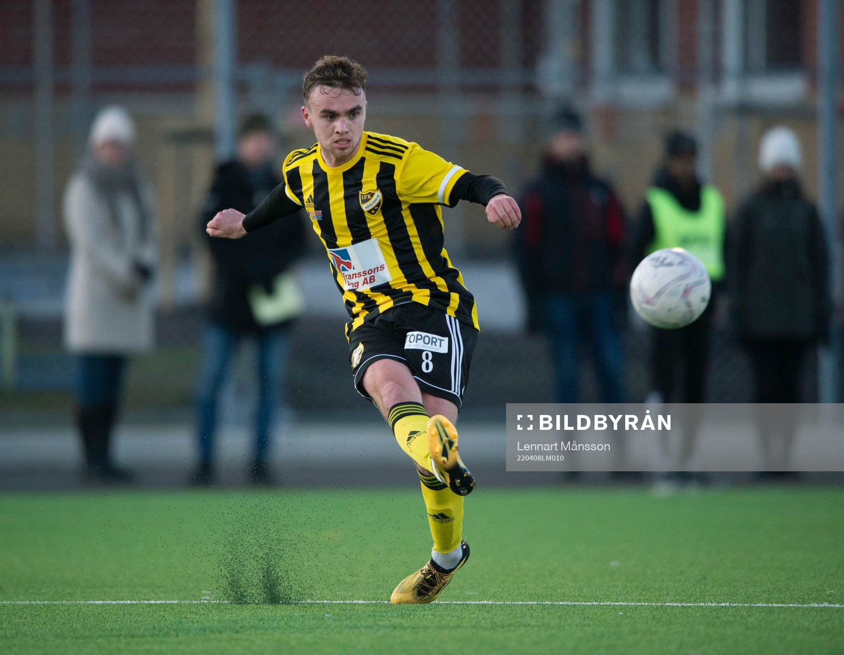 IFK Hässleholms  Ludvig Hegdal i matchen i div. 2 Södra