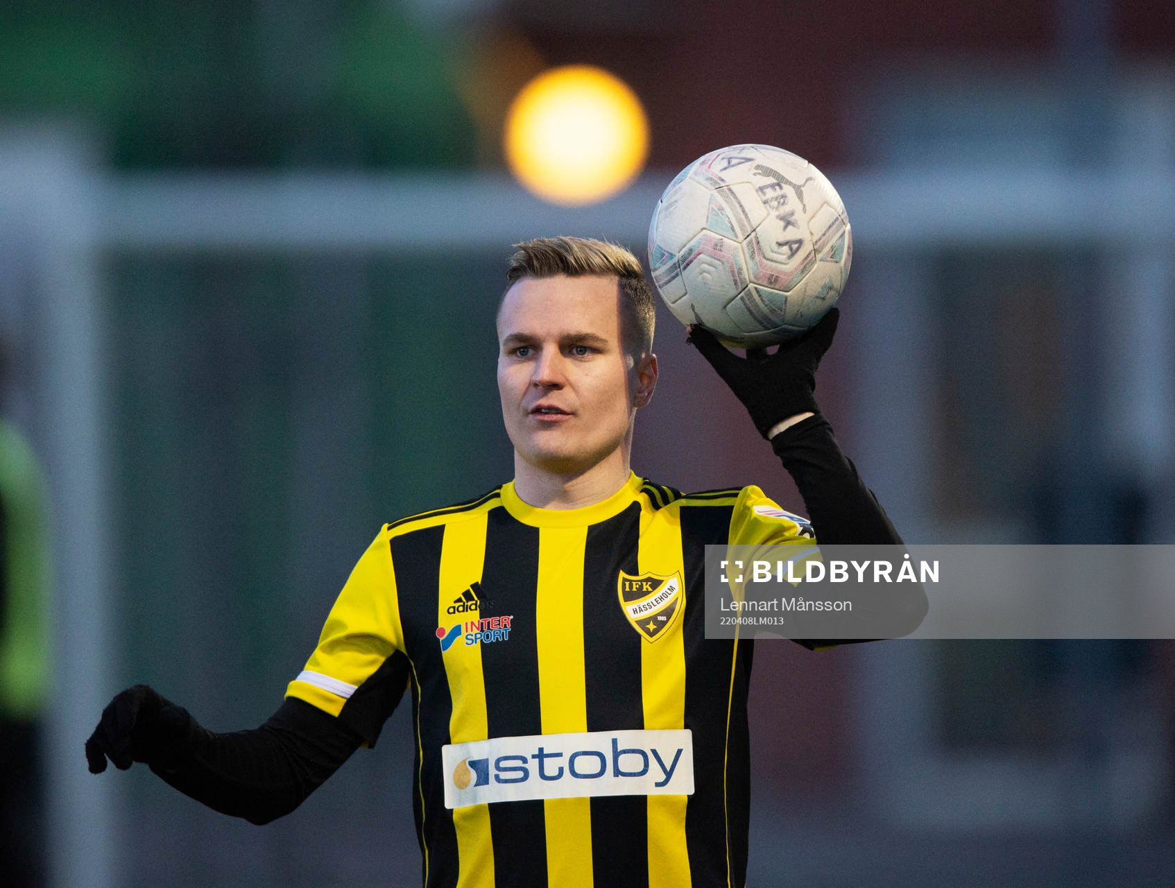 IFK Hässleholms  Danny Gunnarsson i matchen i div. 2