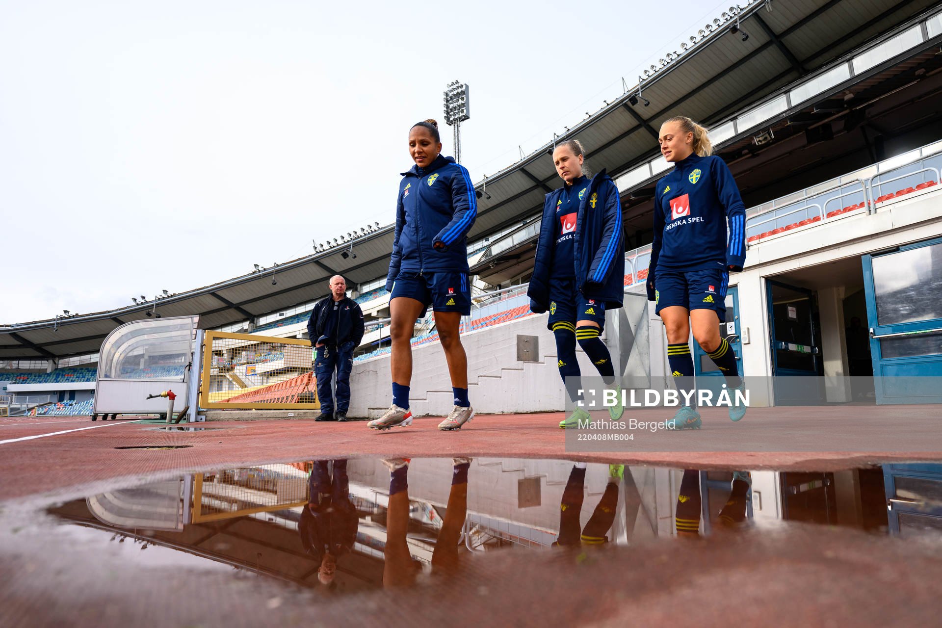 Madelen Janogy, Filippa Curmark and Hanna Bennison of the