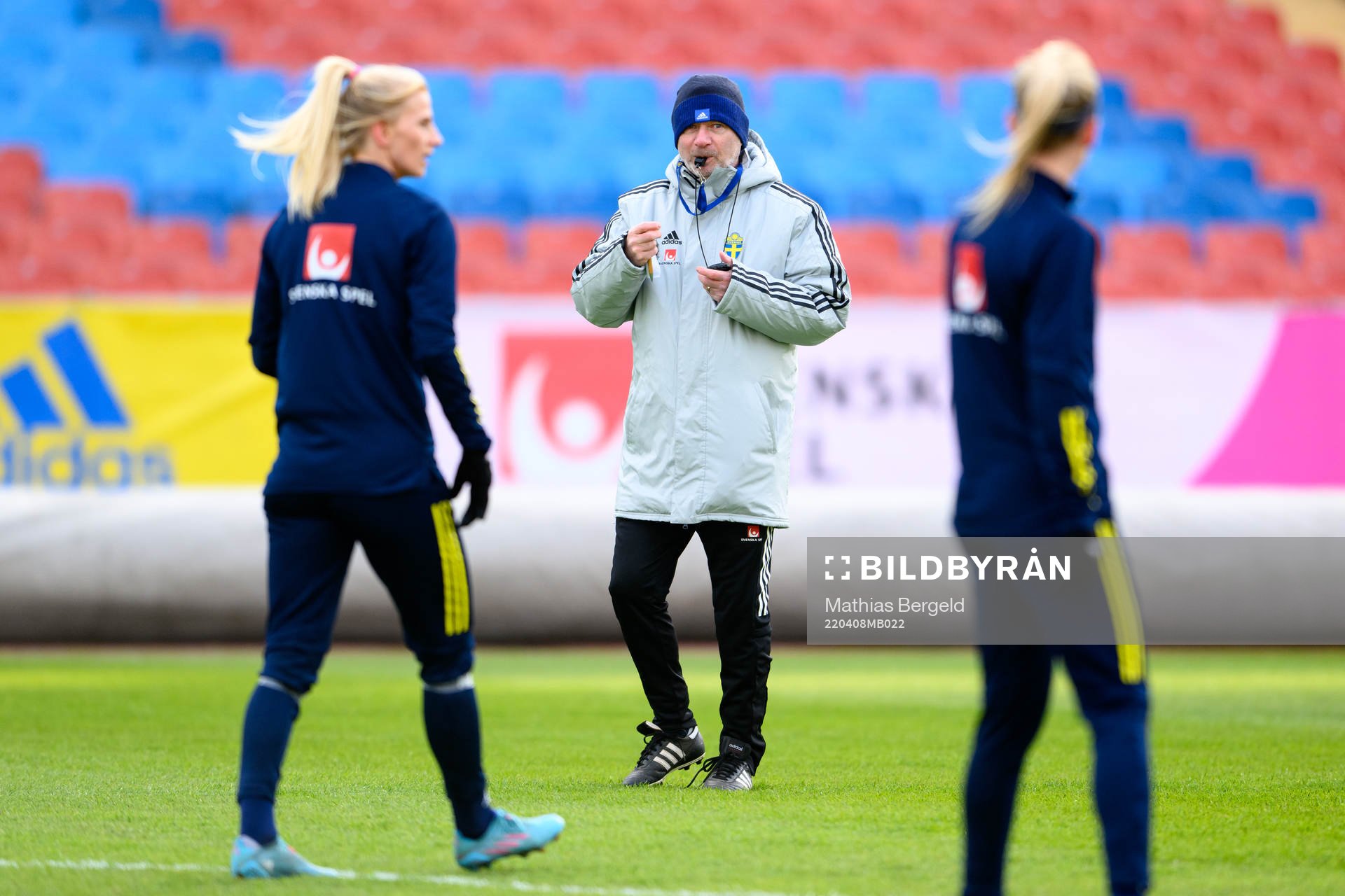 Head coach Peter Gerhardsson of the Swedish women's