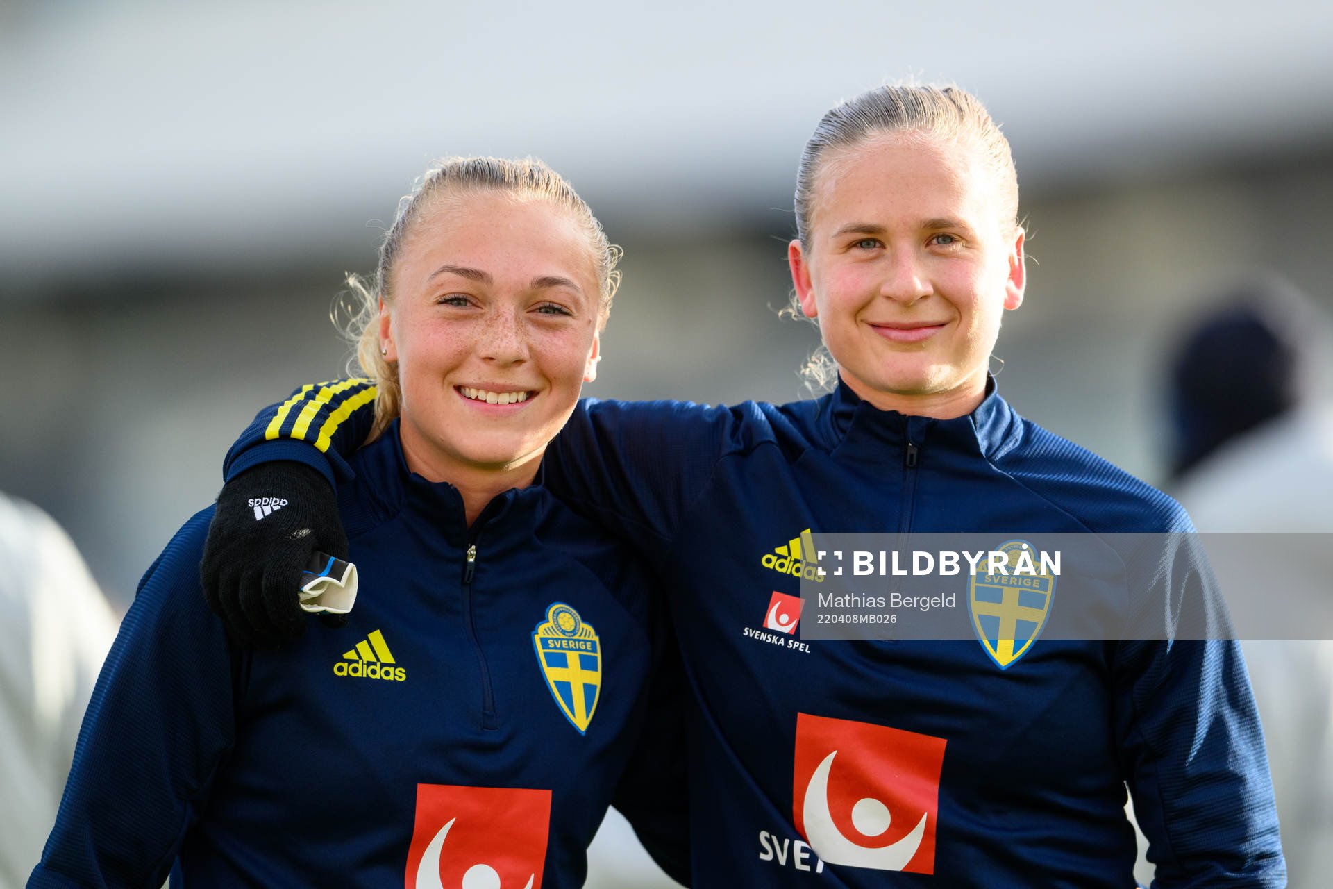 Hanna Bennison and Filippa Curmark of the Swedish women's