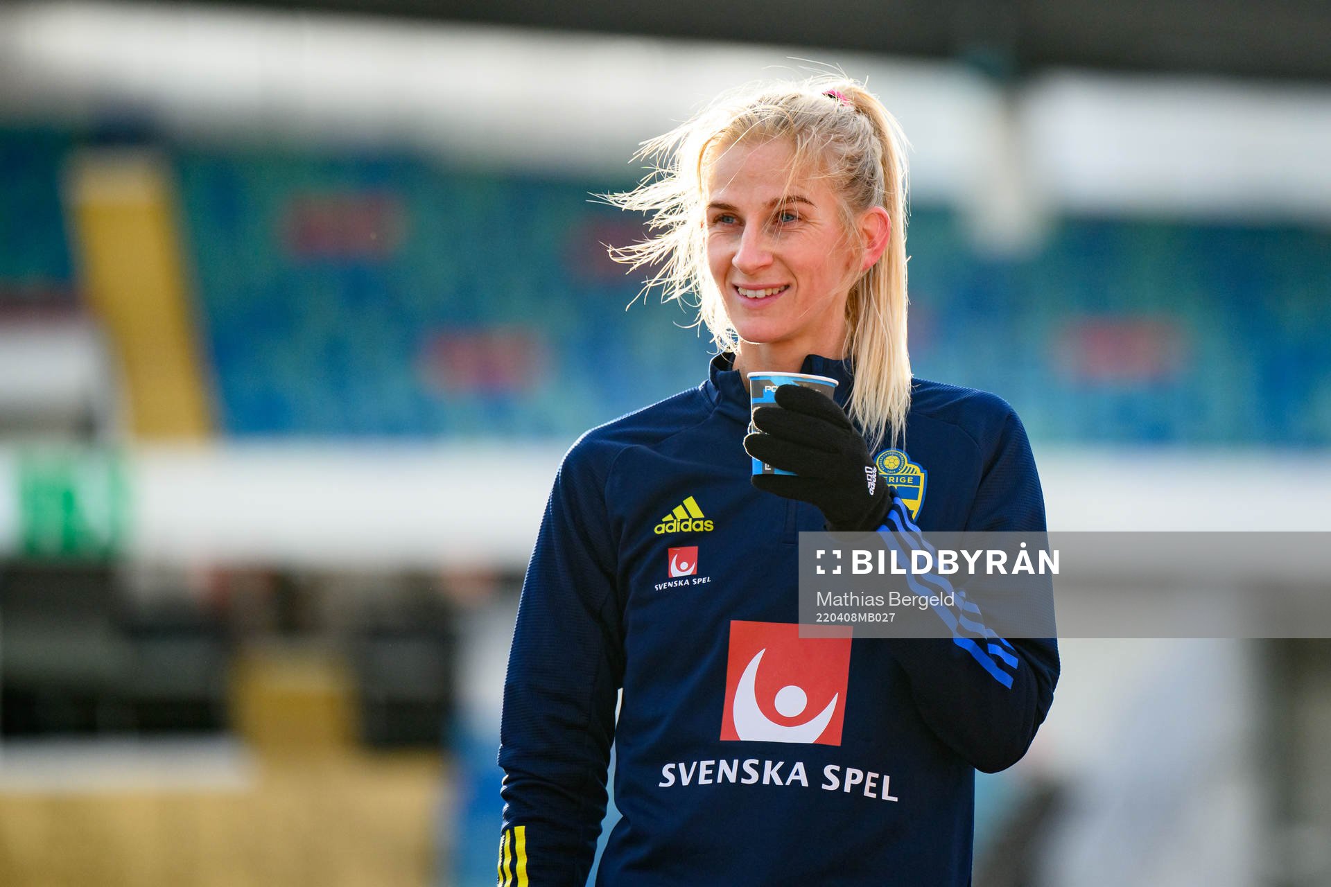 Sofia Jakobsson of the Swedish women's national football