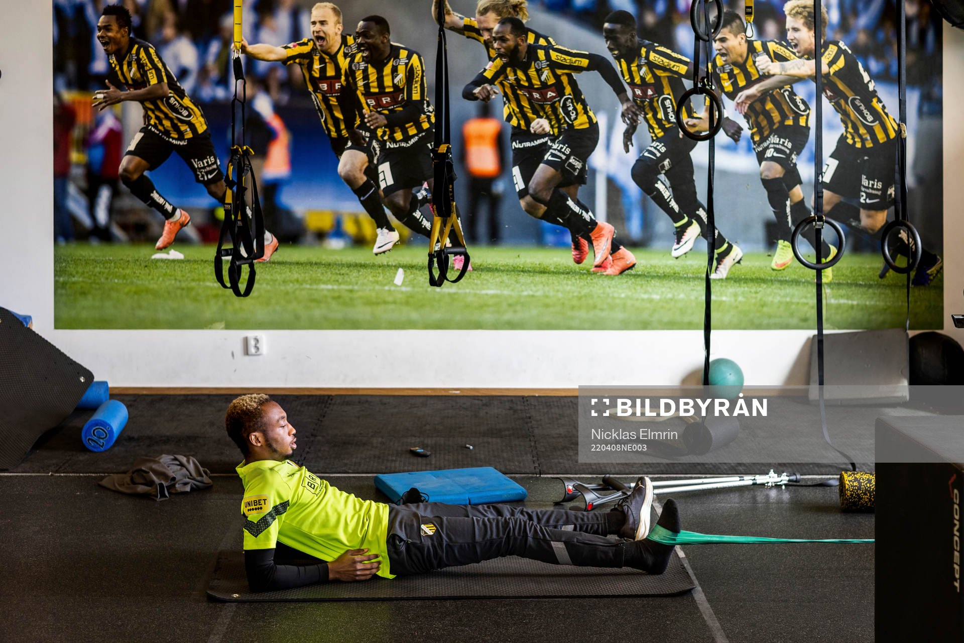 Häckens Benie Traoré rehab tränar
