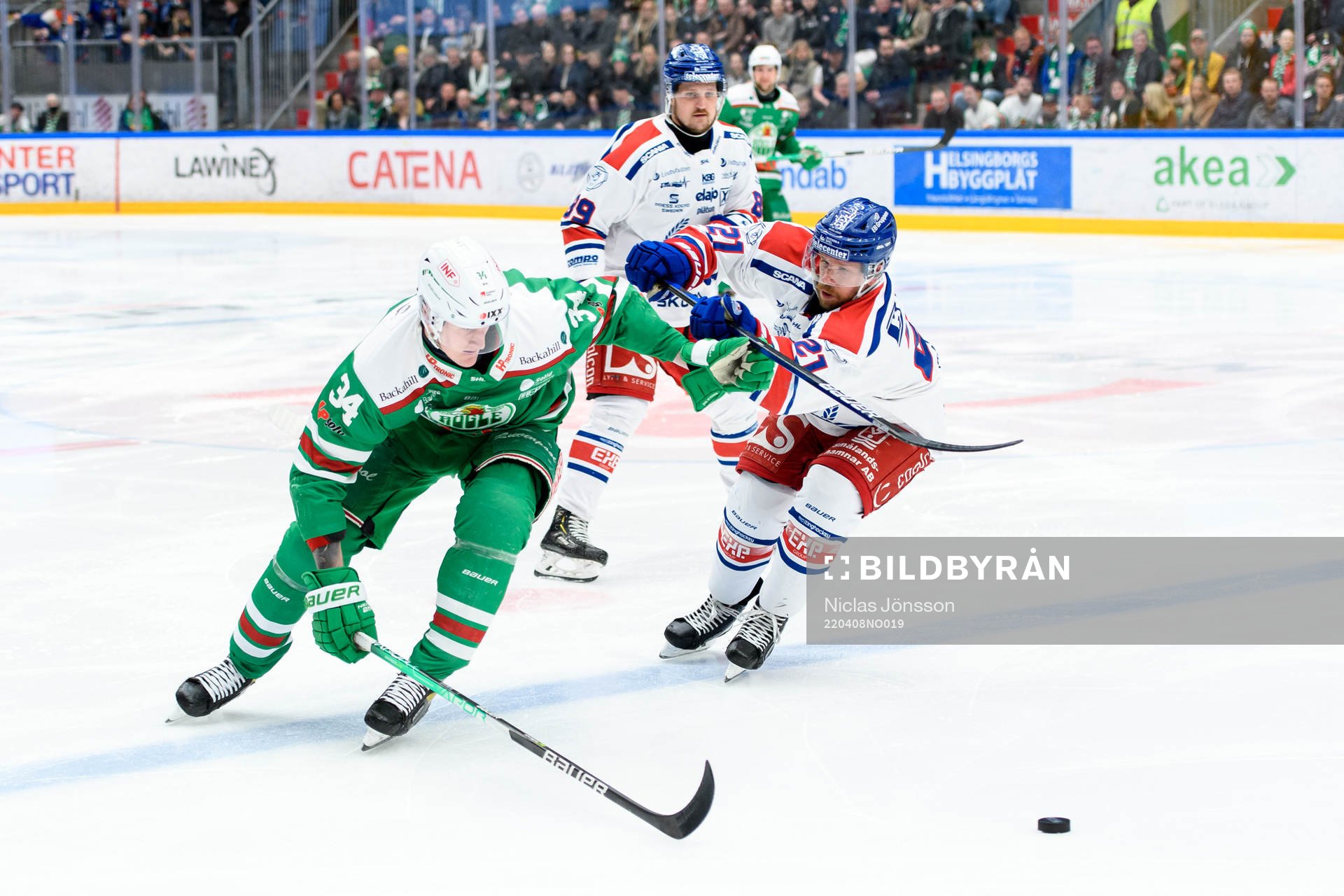 Rögles Adam Edström och Oskarshamns Brian Cooper
