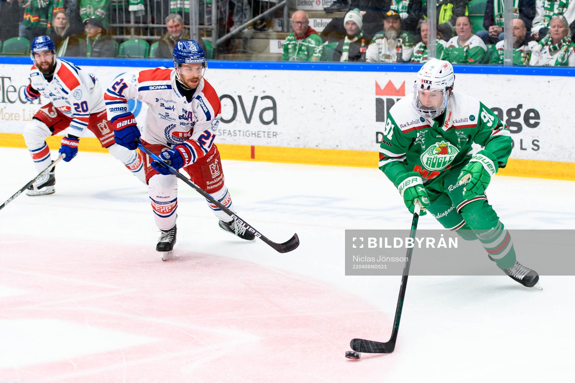 Oskarshamns Brian Cooper och Rögles Adam Tambellini