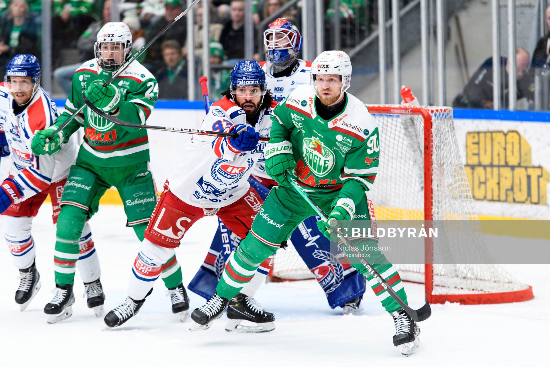 Oskarshamns Cameron Brace och Rögles Ted Brithén